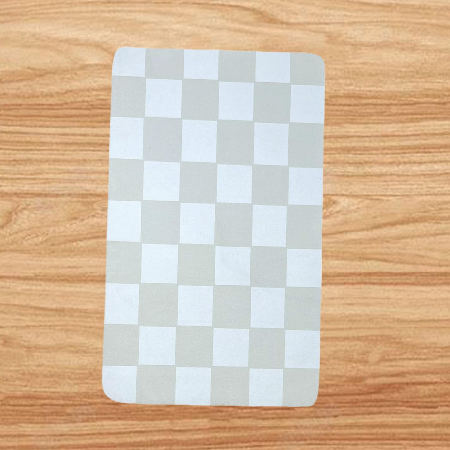 Cdoffice Cat Feeding Mat Dog Feeding Mat Absorbent Dog Cat Bowl Mat (Beige, 12 X19)