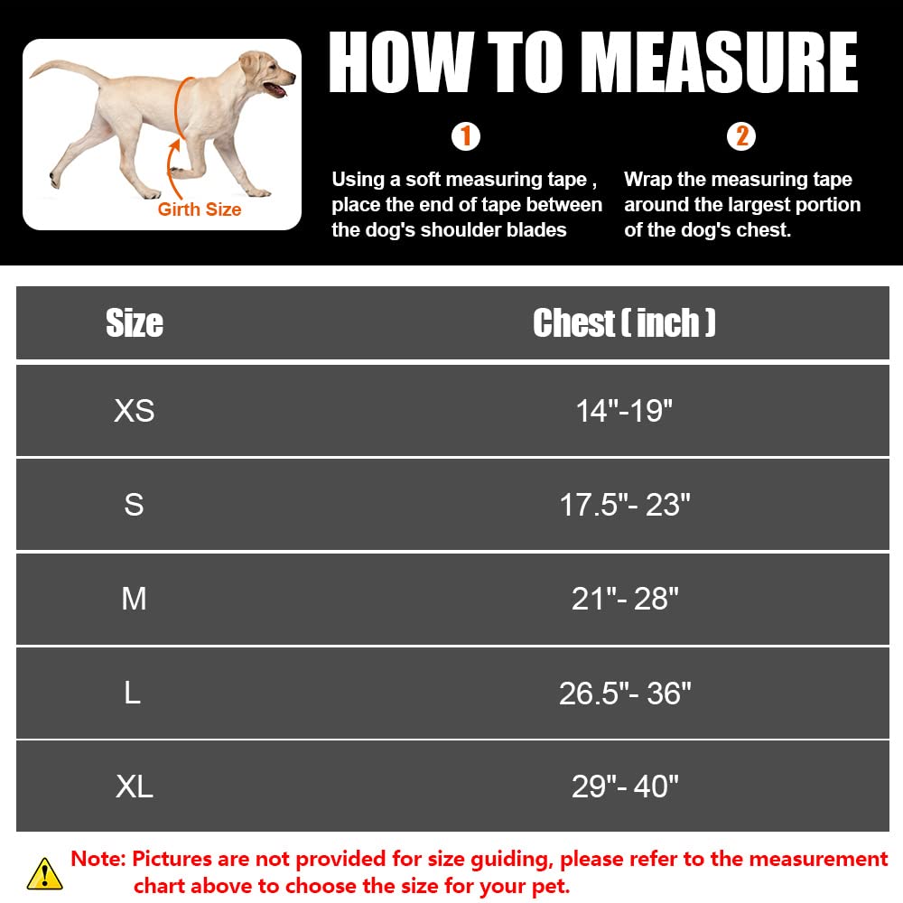 Service Dog Vest Harness And Leash Set, Animire In Training Dog Harness With 8 Dog Patches, Reflective Dog Leash With Soft Padded Handle For Small, Medium, Large, And Extra-Large Dogs (Black,M)