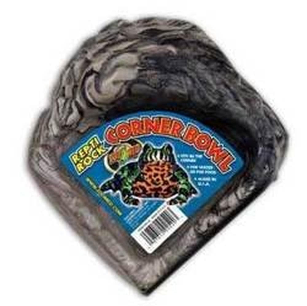 Zoo Med Reptile Rock Corner Water Dish, Large - Assorted colors