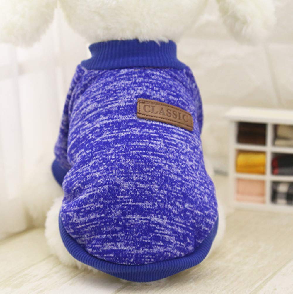 Idepet Pet Dog Classic Knitwear Sweater, Soft Fleece Coat For Small,Medium Dog,Warm Pet Dog Cat Clothes,Soft Puppy Customes (M, 