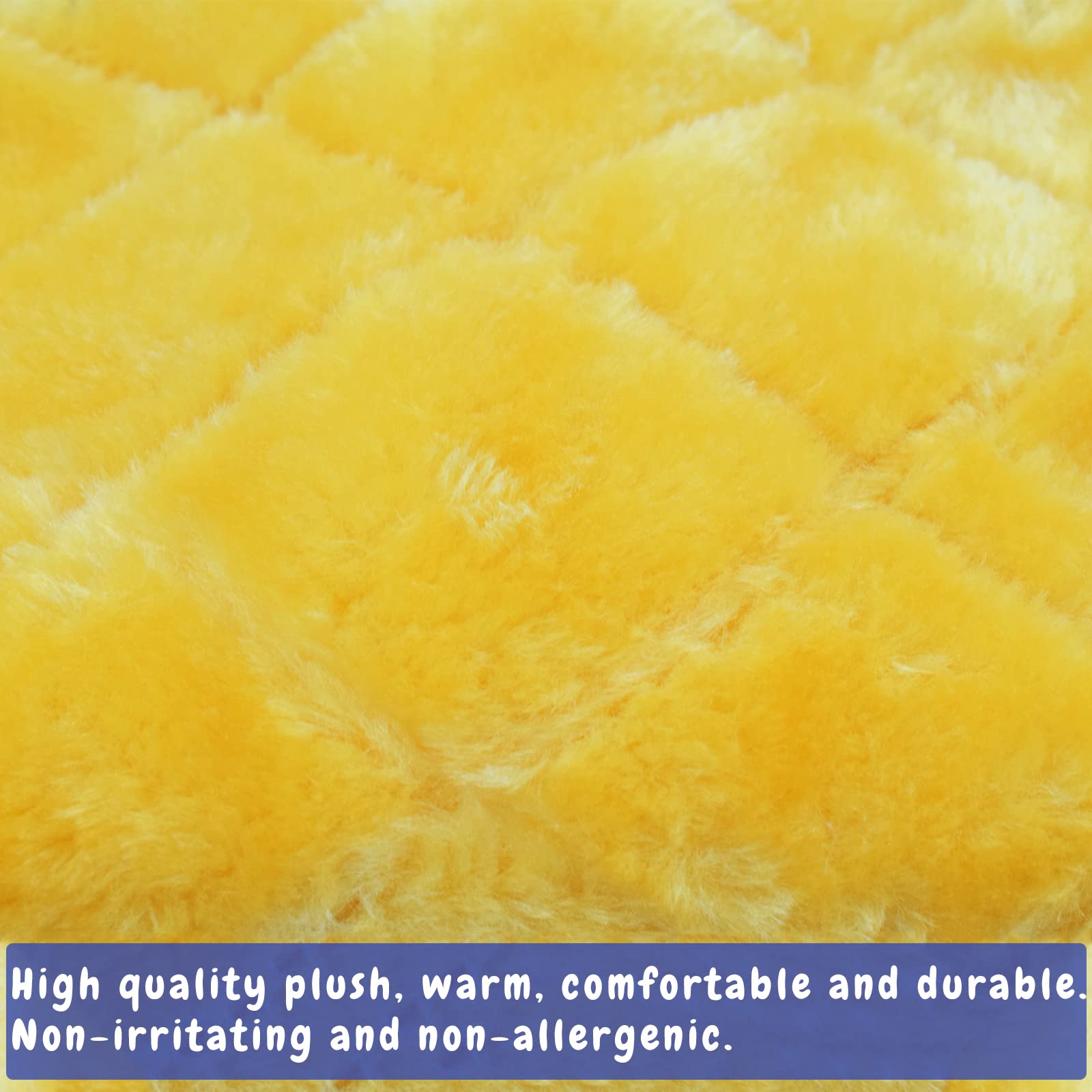 Cdycam Pet Bird Nest Hammock Hanging Cave Cage Plush Snuggle Happy Hut Tent Bed, Yellow (Large (11.8:X 6.3''X 8.66''))