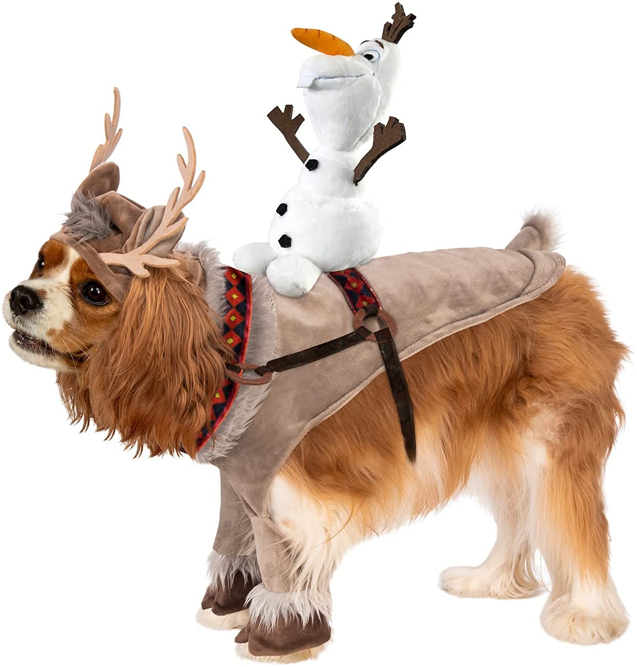 Rubies Disney Frozen 2 Pet Costume Sven With Olaf Rider, Small For Themed Parties And Halloween