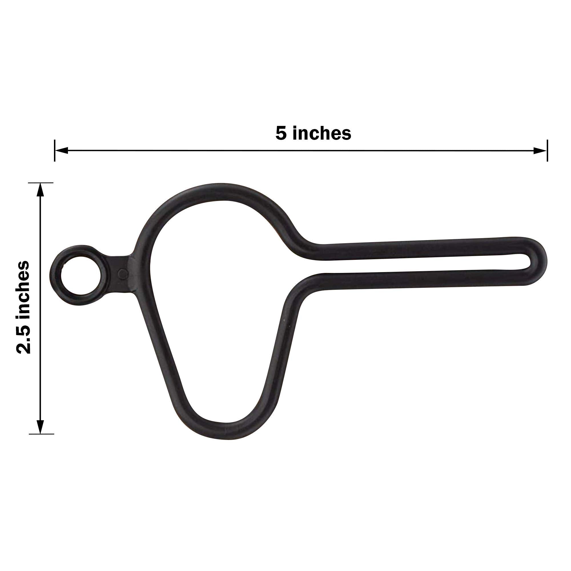 The Dooloop Hands Free Dog Poop Holder - Carry Pet Waste Bag With Attachable Leash Accessory For Dog Walking. Now Made With Recycled/Recyclable Plastic. Maine, Usa (Charcoal)