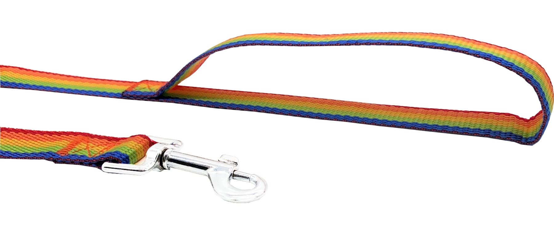 Nylon Training Dog Leash For Small Medium Large Dogs, 15Ft 20Ft 30Ft 50Ft Long Leash Dog/Puppy Lead For Obedience Recall Training, Camping (1' X 15Ft, Rainbow)