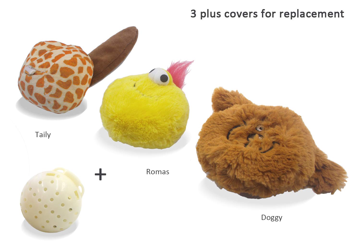 YOOGAO Pet Interactive Dog Toy, Plush Electric Dog Toy, Vibrating and Squeaky, Battery Operated, Prevent Boredom for Pets (Kit)