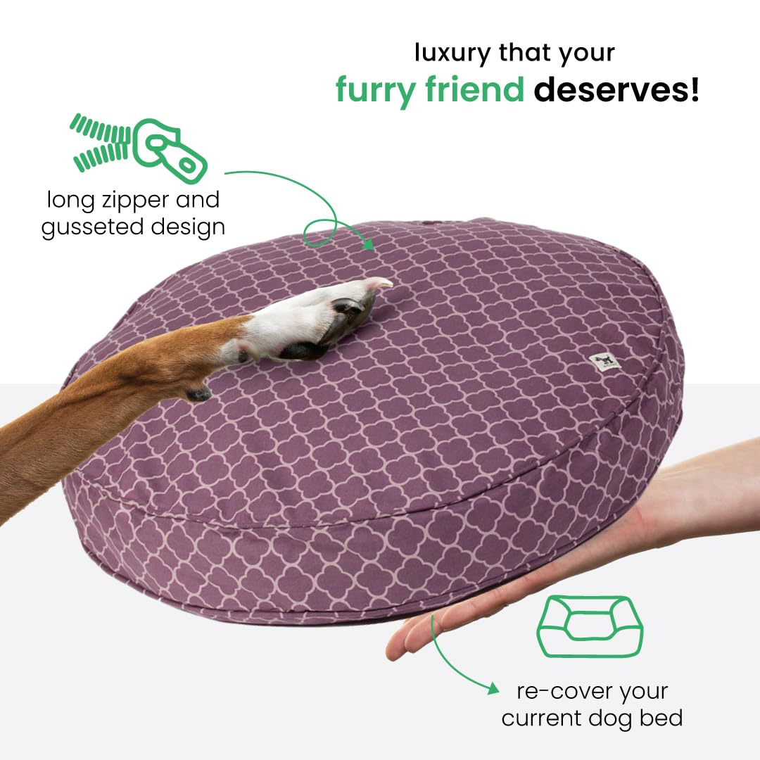 molly mutt Huge Dog Bed Cover - Royals Print - Measures 36    x 5 - 100% Cotton - Durable - Breathable - Sustainable - Machine W