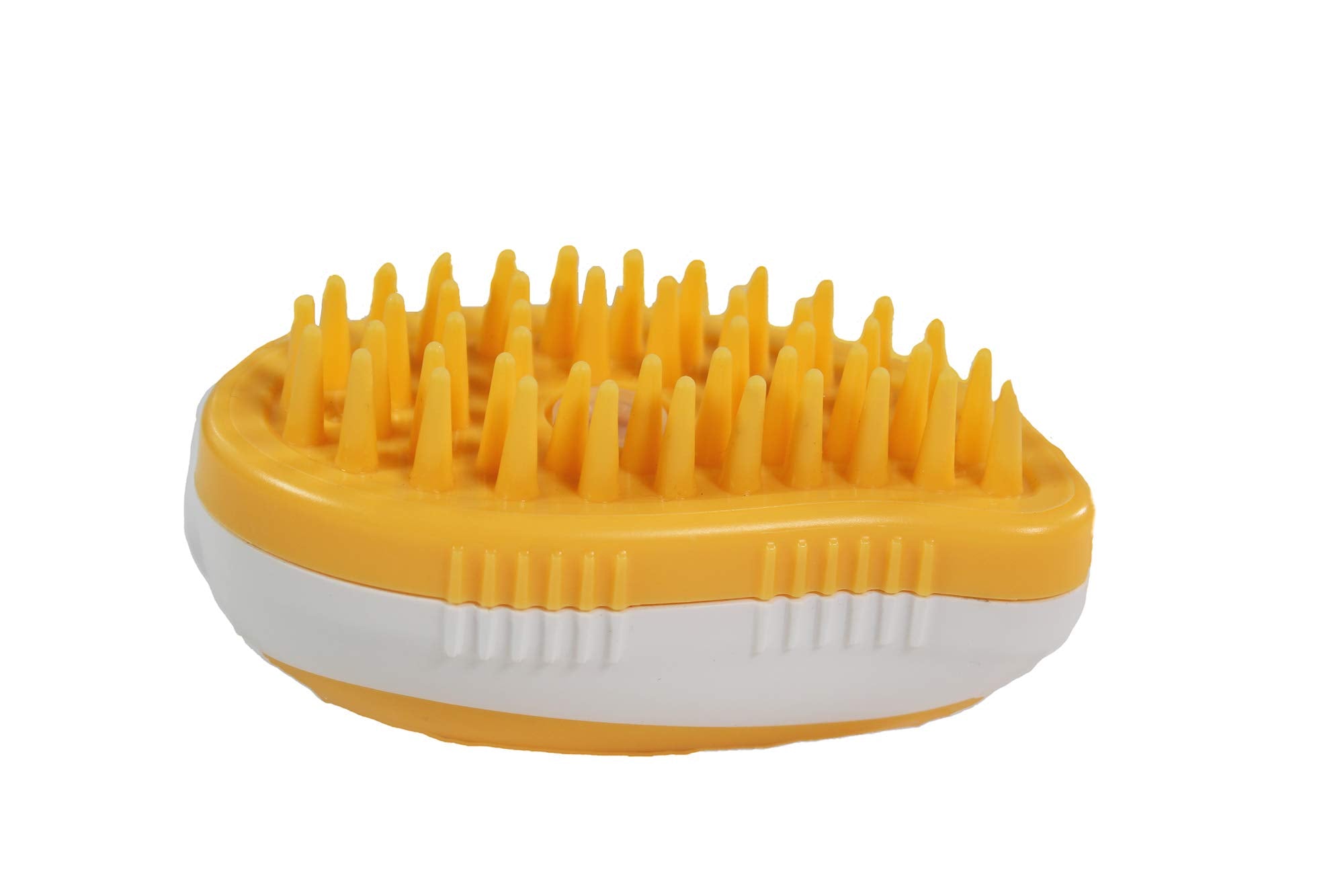 Penn-Plax 2 In 1 Shampoo Dispensing Pet Bath Brush - Soap, Lather, Scrub, And Massage Your Dog Or Cat - Safe For All Ages And Br