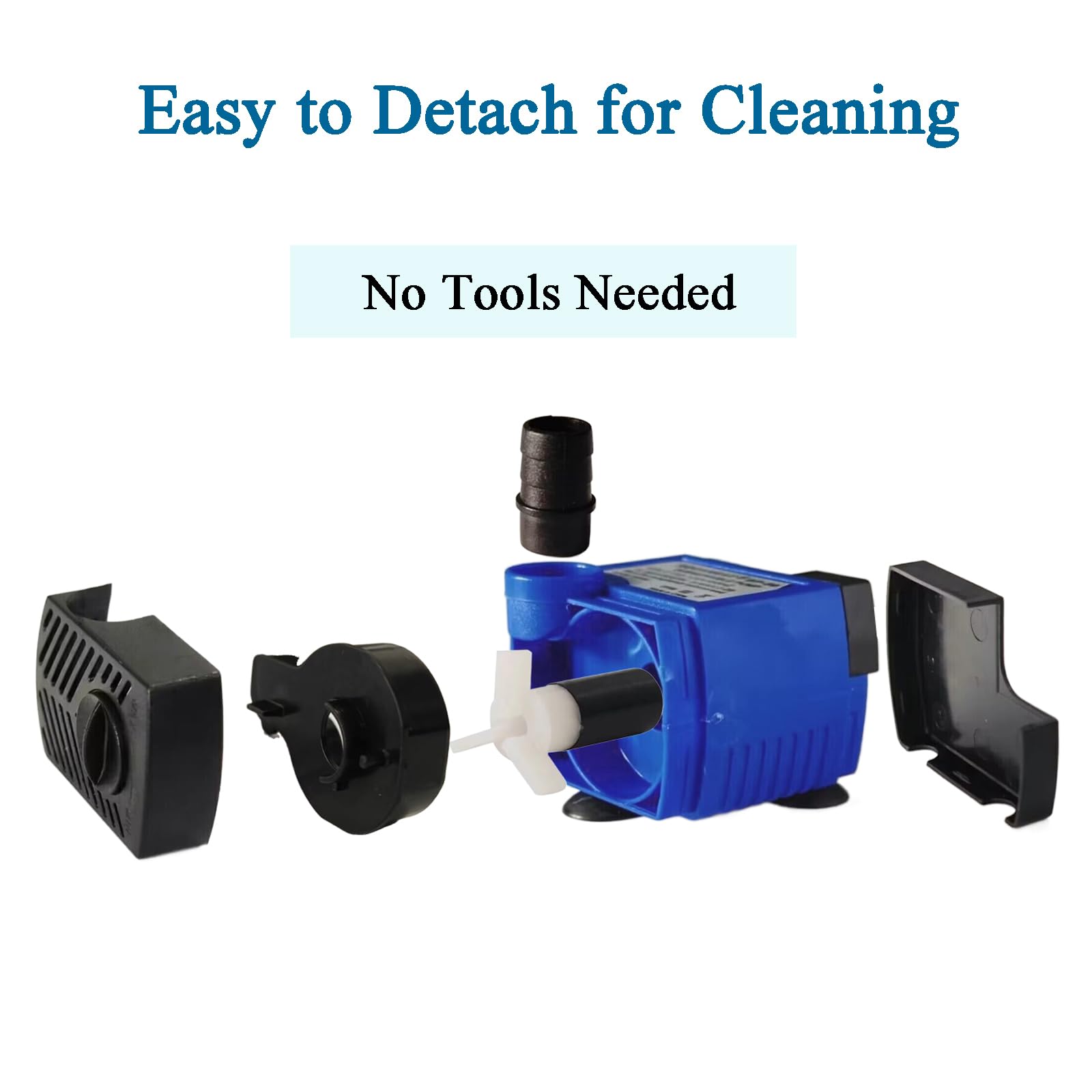 AQUANEAT Submersible Water Pump, 50GPH Fountain Pump, Small Water Pump, Aquarium Pump for Fish Tank, Outdoor Water Fountain, Hyd