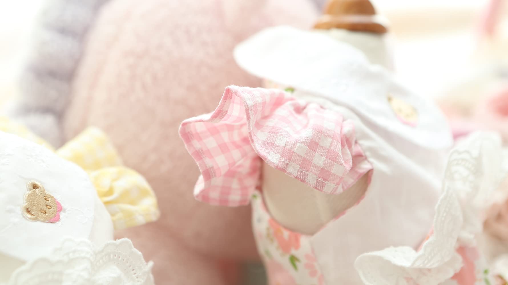 Marupet Sweety Flowers Printed Floral Hollow Out Maid Bear Dress Cotton Tutu Doll Collar For Small, Extra Small Dog Teddy, Pug,