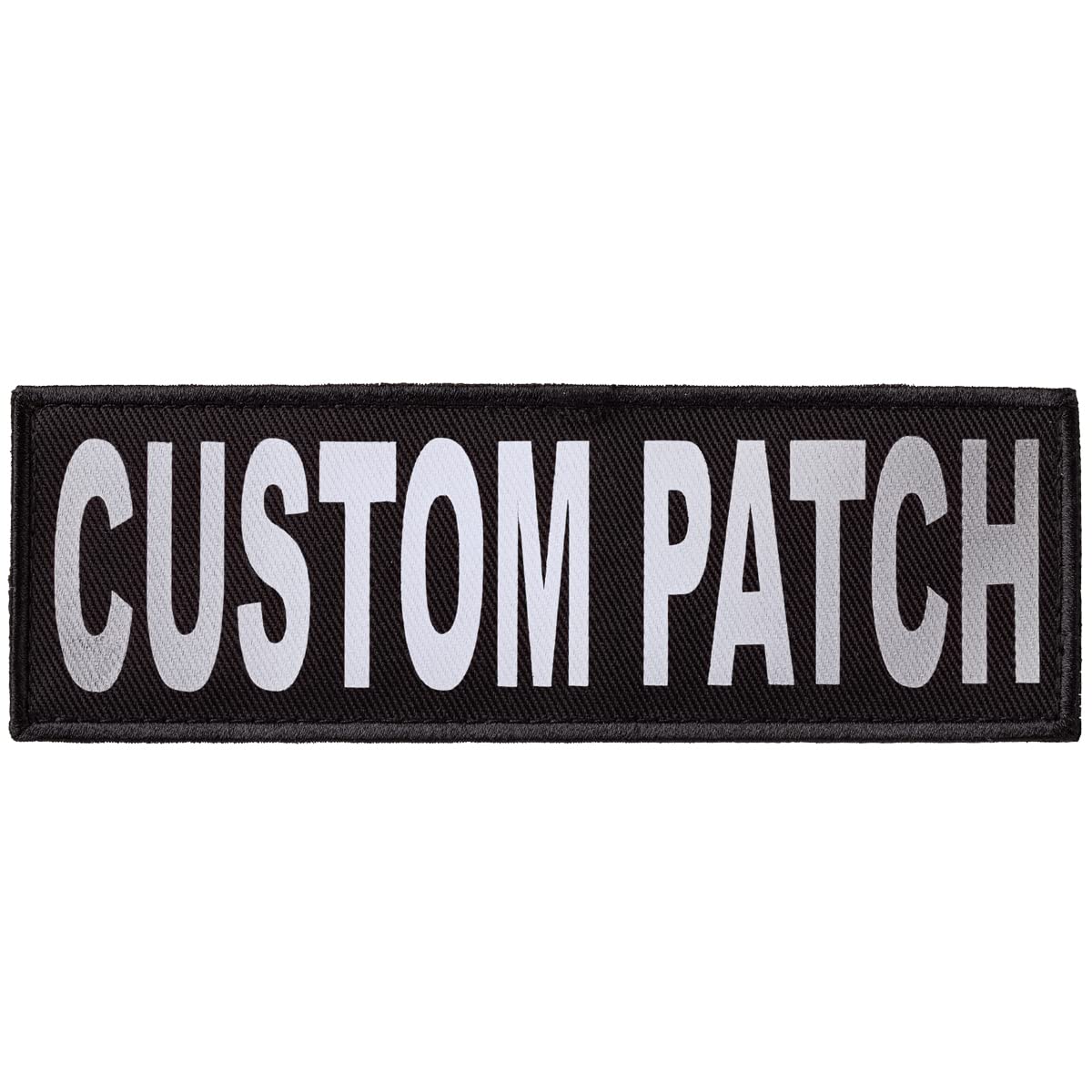 Dogline Custom Reflective Patch For Vest Harness Or Collar Customizable Text Personalized Patches With Hook Backing Name Service Dog In Training Emotional Support 1 Patch - 1' X 2.75'