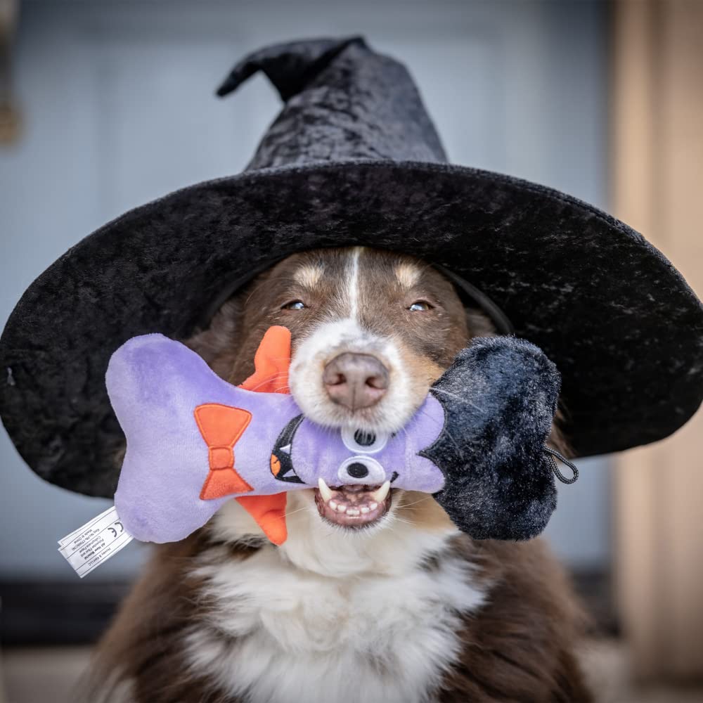 Huxley & Kent For Dogs | Dracula Bone | Halloween Power Plush Dog Toy With Squeaker | Funny Dog Toy Gift | Fun, Durable, And Safe | H&K Squeaky Dog Toys