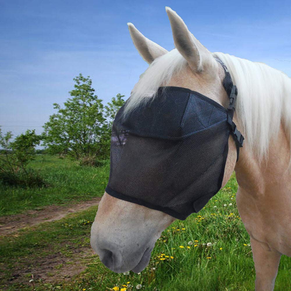 EquiVizor 95% UV Eye Protection (Full) Standard Horse Fly Mask - Help with Uveitis, Corneal Ulcer, Light Sensitivity. Designed t