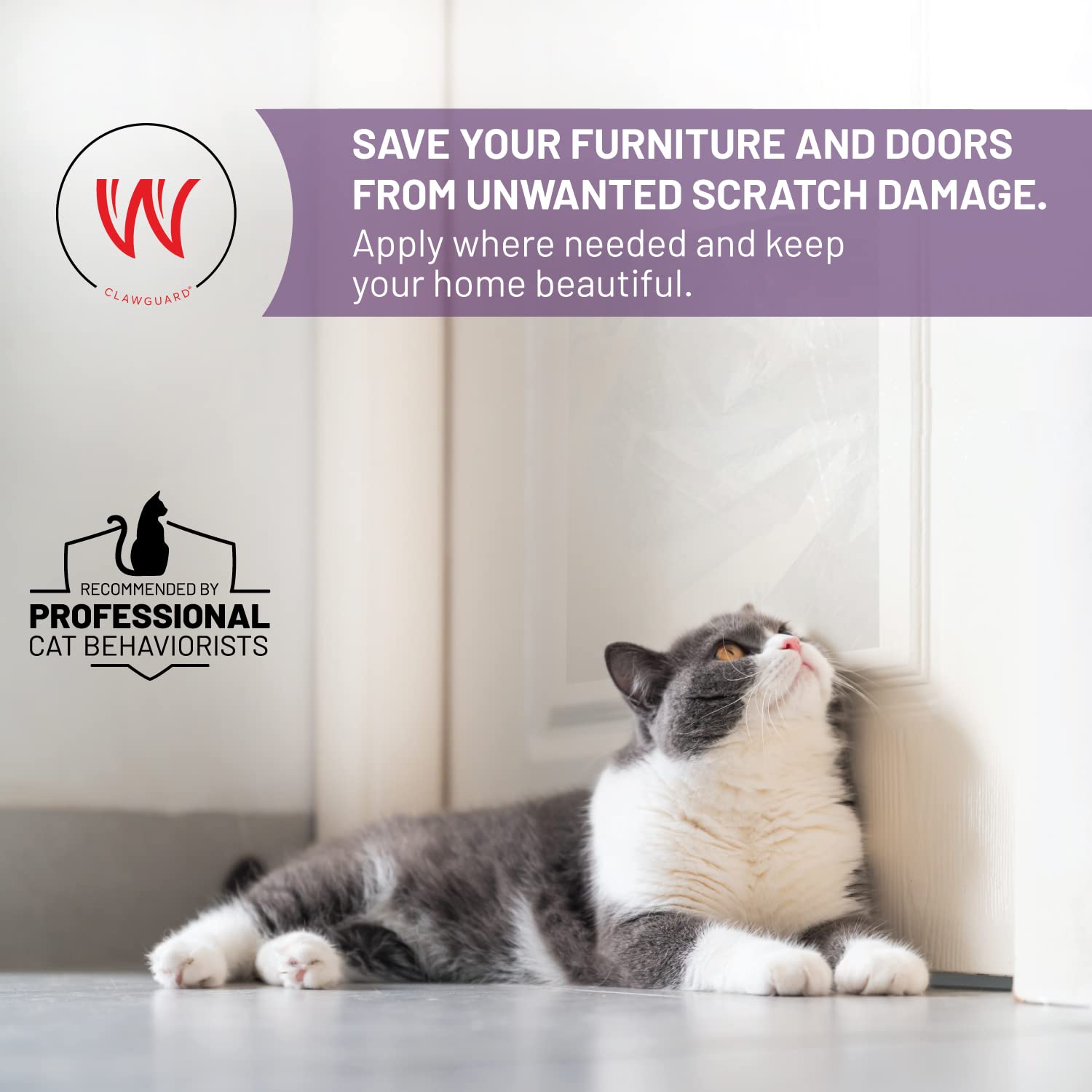 Clawguard Cat Repellant Tape 10 Xl Sheets - Cat Scratch Furniture Protector - Cat Deterrent Tape - Cat Anti Scratch Shields - Cat Scratch Sofa Protection - Sofa Drapes Screens And More