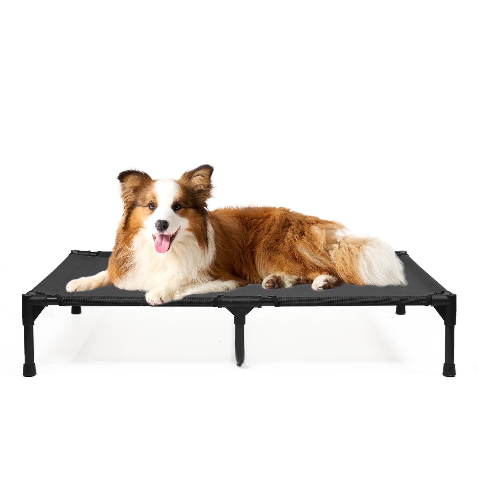 Kmfyzye Elevated Dog Beds Large Sized Dogs, Cooling Raised Pet Bed With Frame & Breathable Mesh, Portable Indoor & Outdoor Lifte