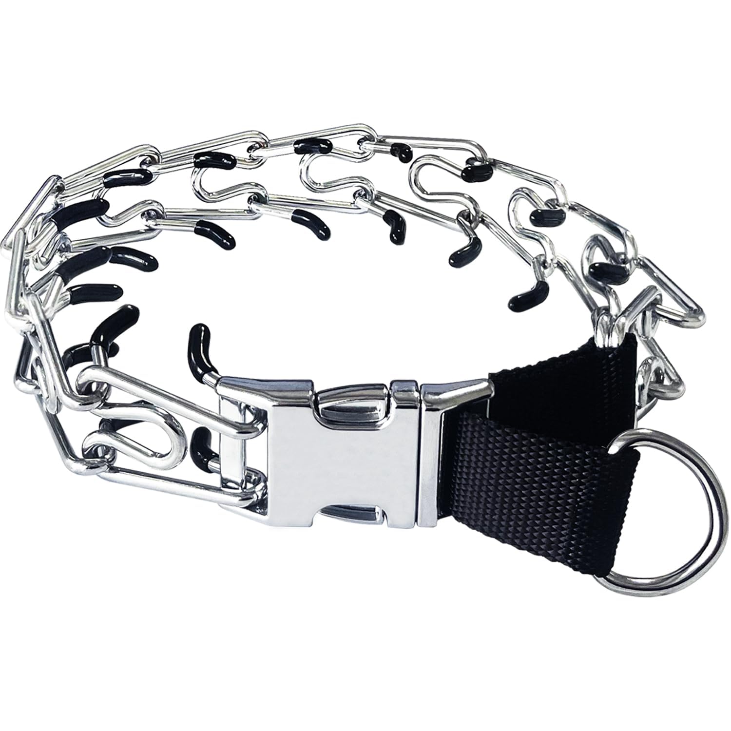 Prong Training Collar For Dogs, Adjustable Dog Pinch Collar With Quick Release Buckle, Dog Training Collar For Small Medium Larg
