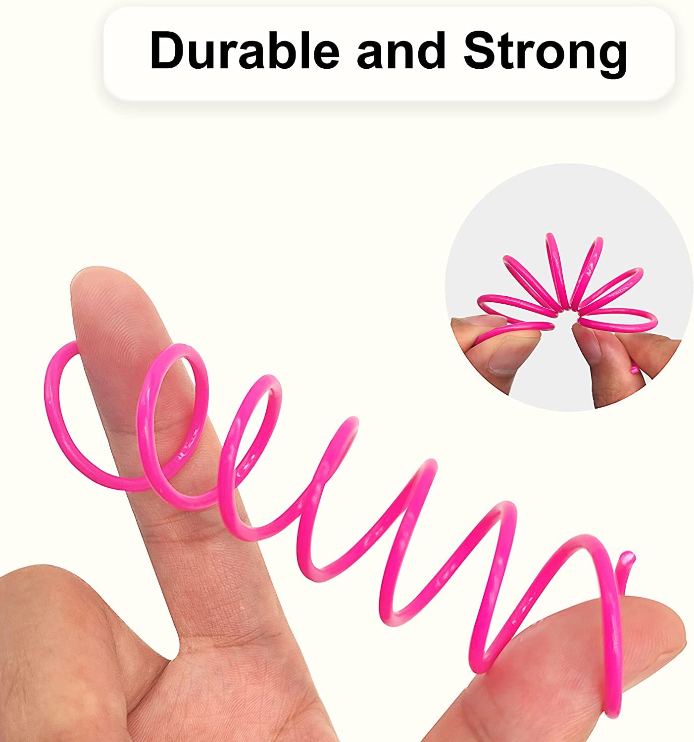 Agym Colorful Plastic Spring Cat Toys, 30 Pack Spiral Springs For Indoor Cats To Swat, Bite, Hunt, Interactive Toys For Cats And Kittens