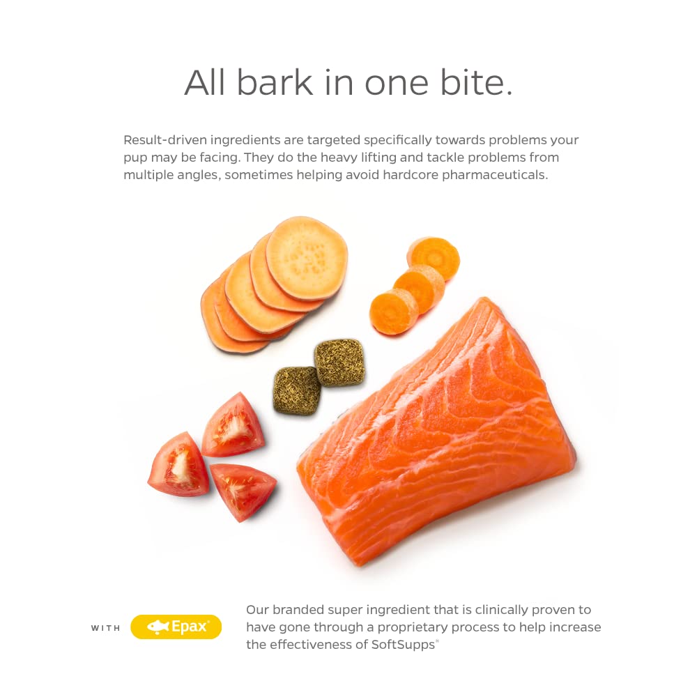 Pet Parents Skin & Coat SoftSupps Dog Skin and Coat Supplement with Omega 3 Fish Oil for Dogs, Vitamin E for Dogs, and Biotin fo