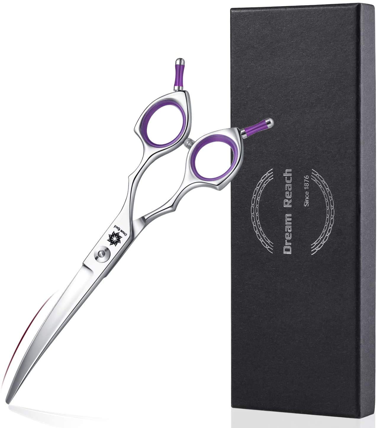 Grooming Pet Shear, 6.5 Inch Downword Curved Scissors, Curved Shears For Cat Shears And Small Dog Shears Or Any Breed Trimming Cuts, Design For Professional Pet Groomer