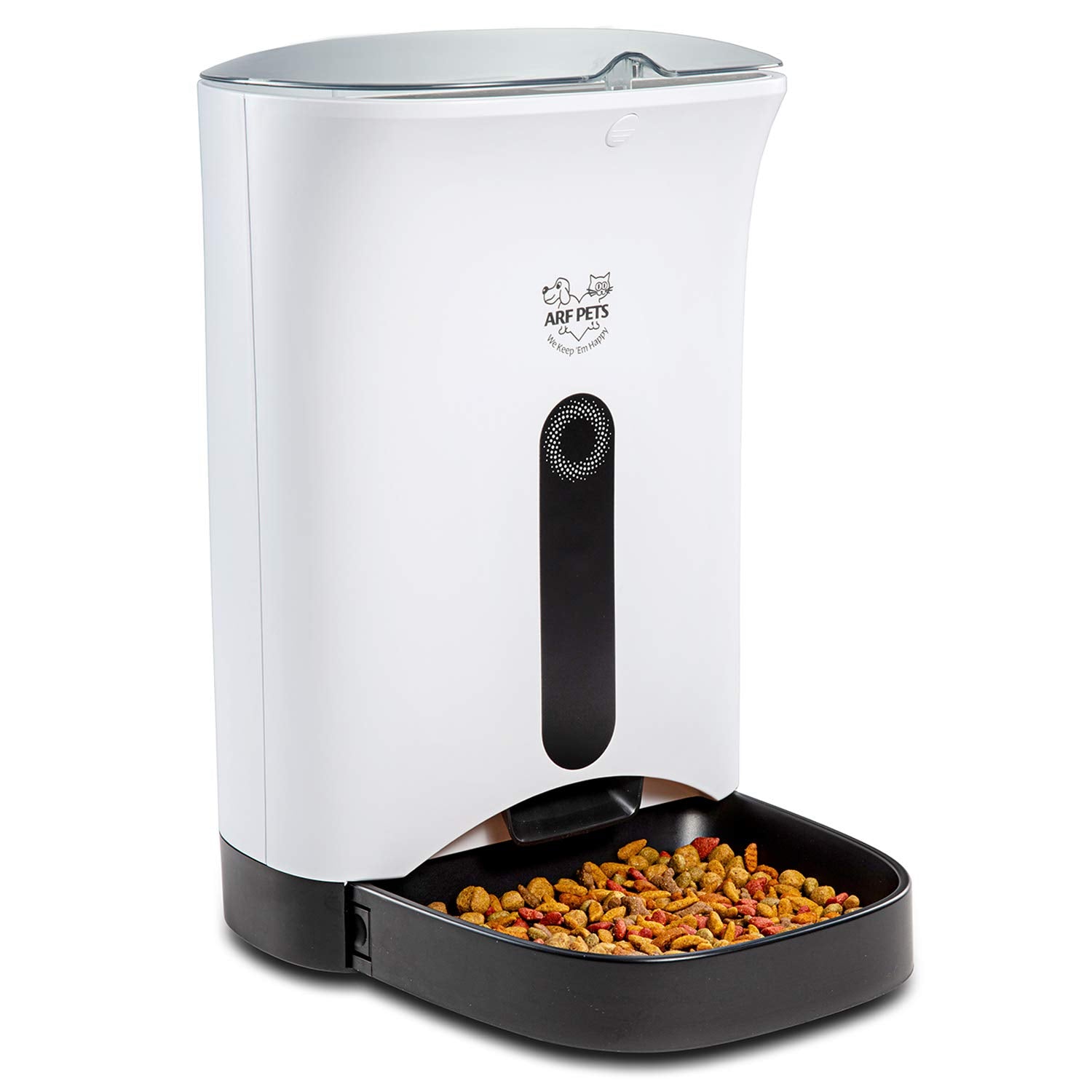 Arf Pets Automatic Pet Feeder Food Dispenser for Dogs, Cats & Small Animals - Features Distribution Alarms, Portion Control & Vo