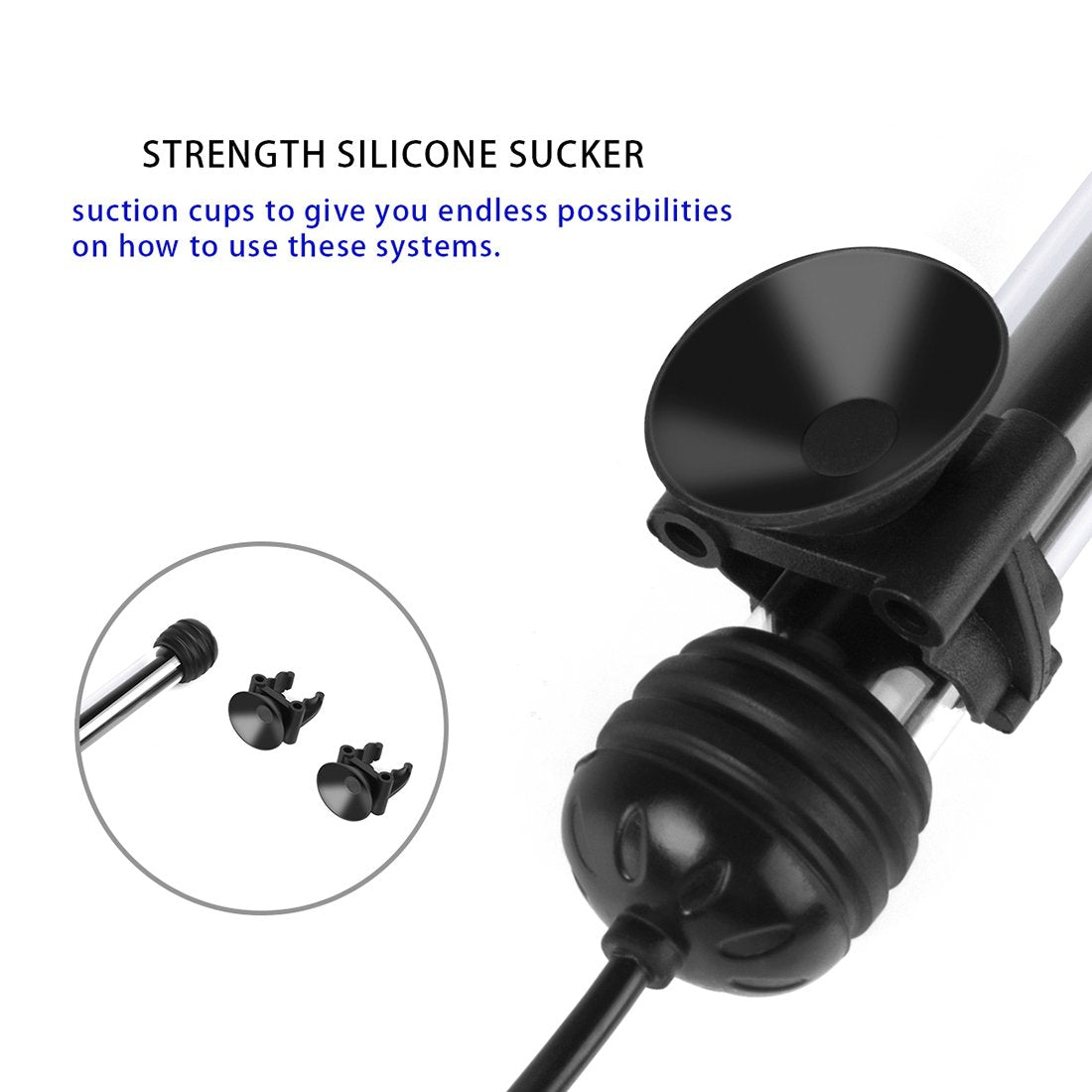 Led Aquarium Light, Smiful Fish Tank Light Submersible Underwater Crystal Glass Leds Lights, 7.5'- White