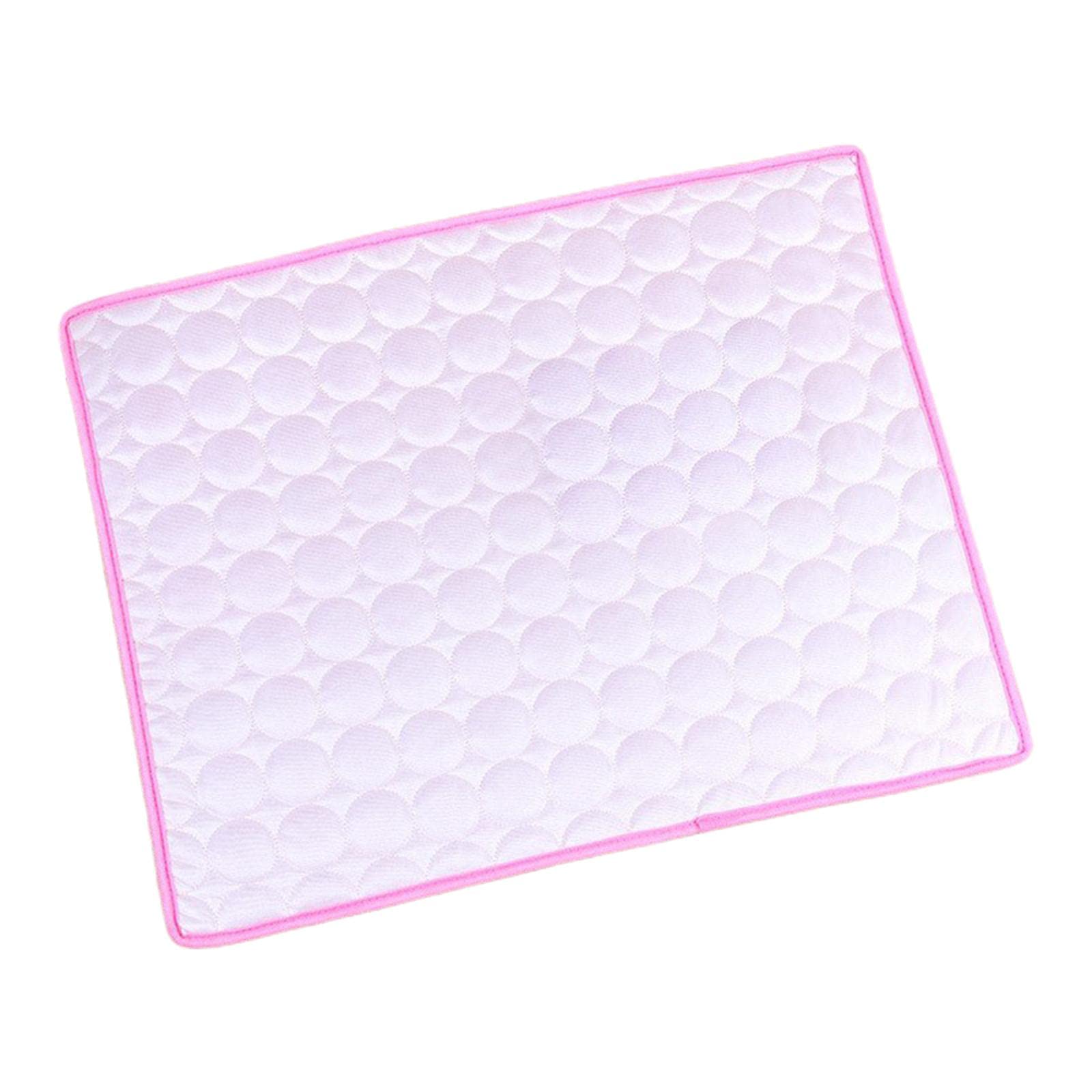 UJEAVETTE Dog Cooling Mat Summer Dog Cooling Pad Sleeping Pad for Car Travel Dogs Cats Pink M
