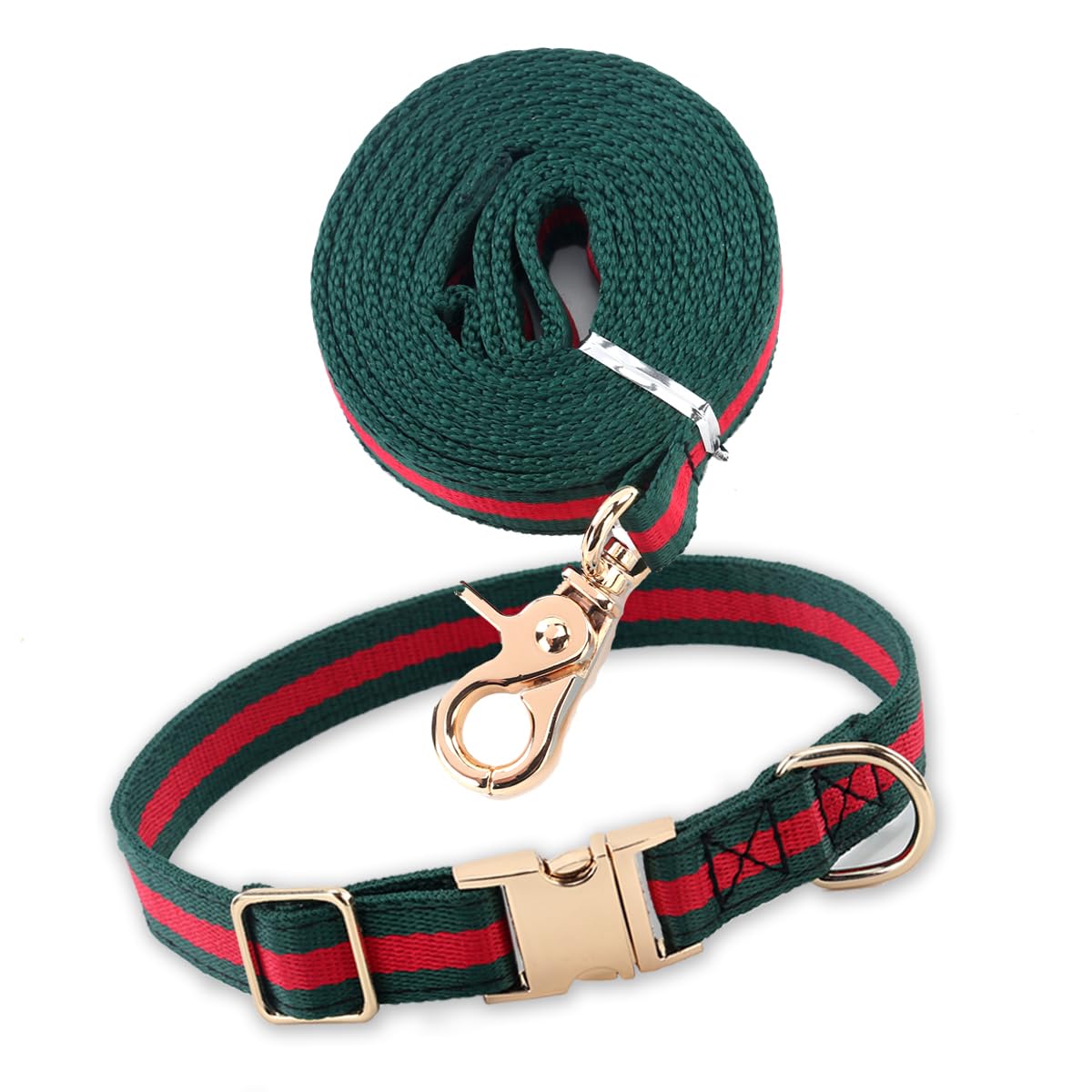 Stylish and Elegant Dog Collar,Adjustable Metal Belt Buckle, Durable High Density Fabric for Comfortable Pet Dog Collar and Dog 