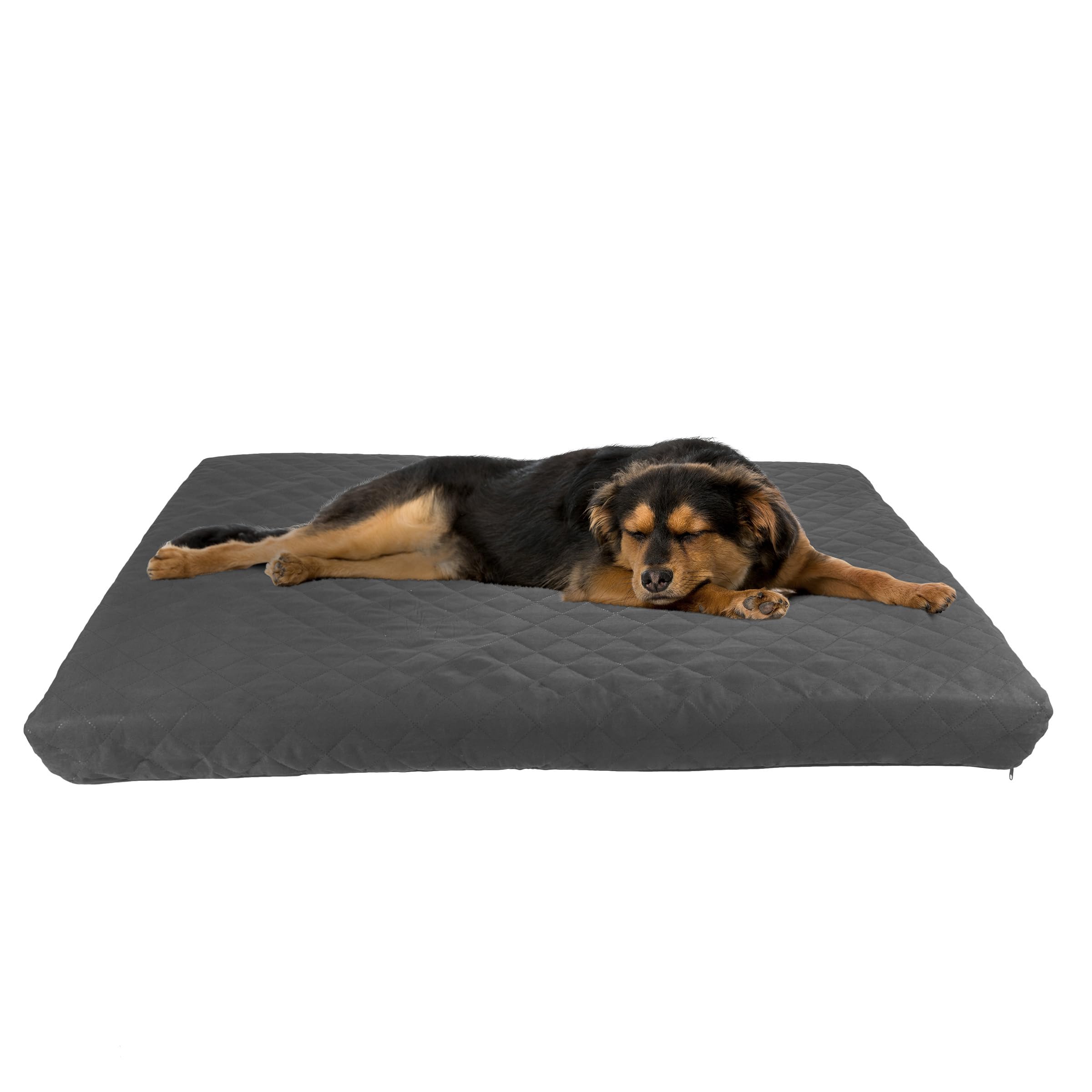 Waterproof Dog Bed  2Layer Memory Foam Dog Bed with Removable Machine Washable Cover  44x35 Dog Bed for Large Dogs up to 110lbs