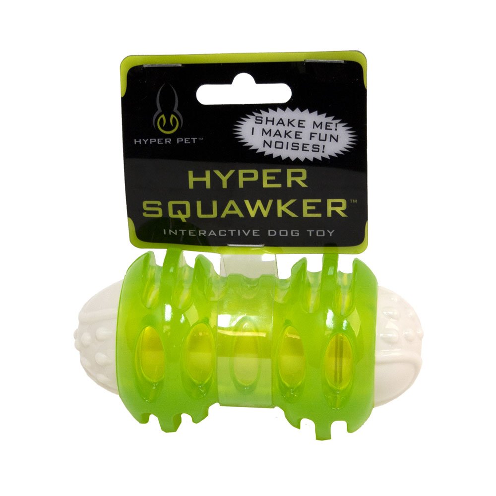 Hyper Pet Hyper Squawkers Dog Bone Durable Dog Toy Designed From Tpr And Nylon With An Enticing Giggle Noise Medium