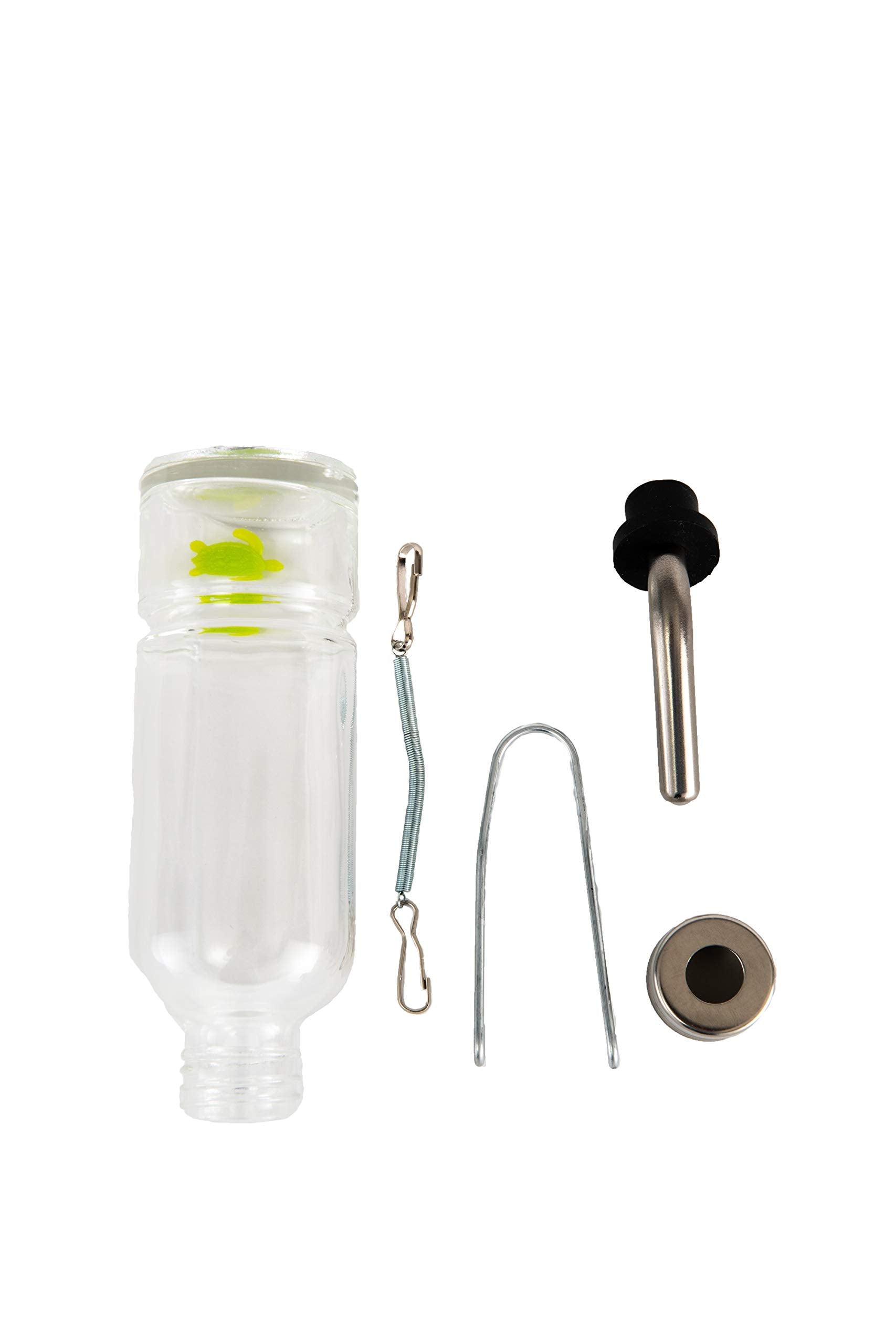 Lixit Chew Proof Flat Sided Water Bottles For Rabbits, Ferrets, Rats, Birds, Hamsters, Guinea Pigs, Chinchillas Gerbils And Other Small Animals (6Oz)