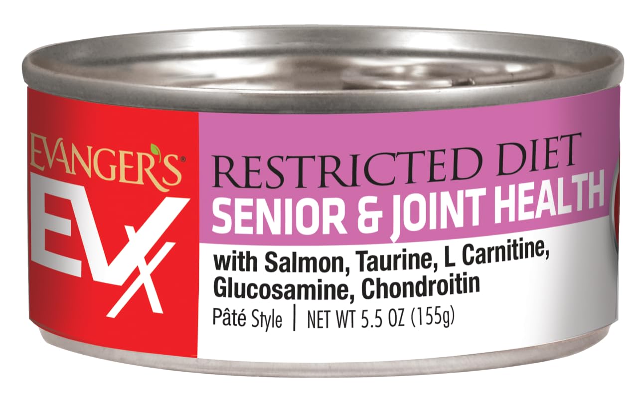 Evangers EVX Restricted Diet: Senior and Joint Health Canned Cat Food - 24, 5.5 oz Cans