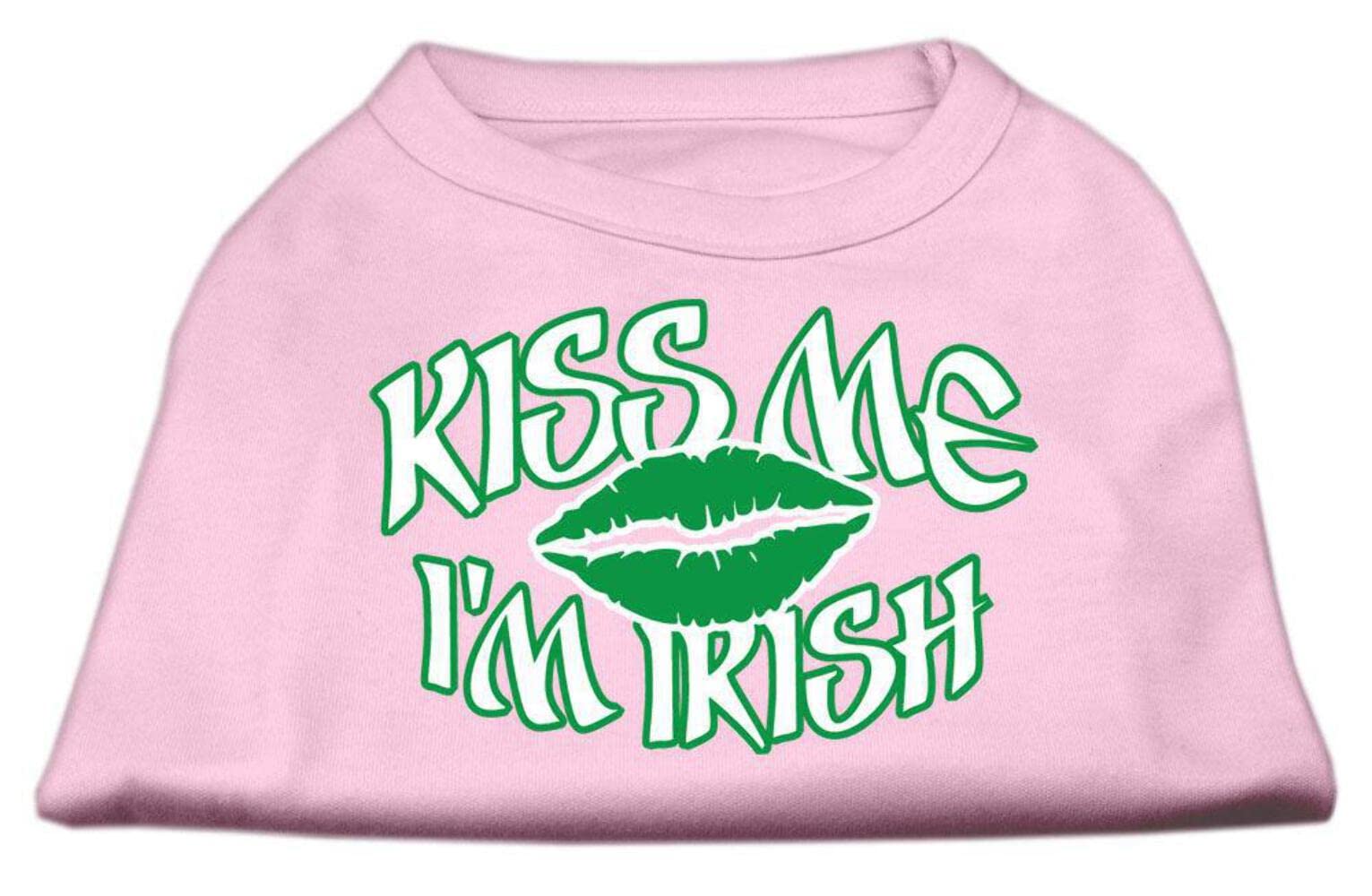 Mirage Pet Products 20-Inch Kiss Me I'm Irish Screen Print Shirt for Pets, 3X-Large, Emerald Green