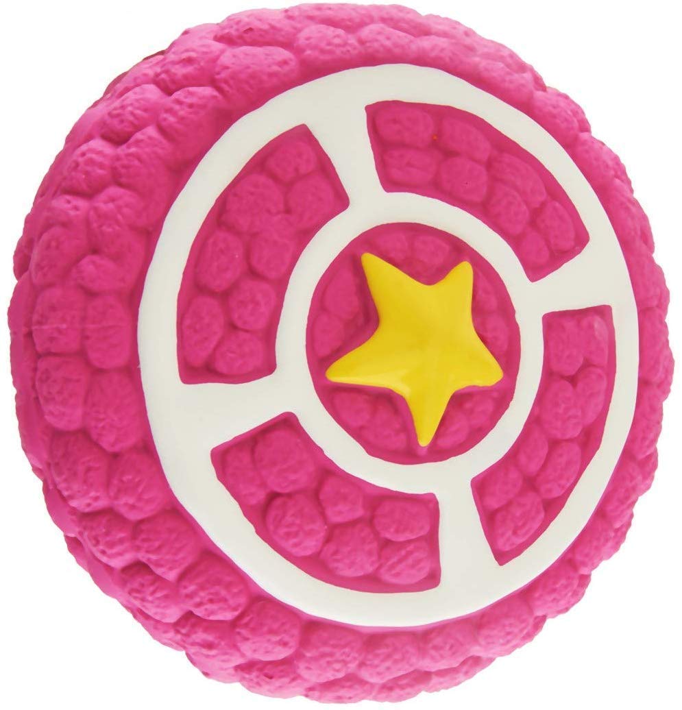 EETOYS Petlicious & More Dog Latex Squeaky Pie Disc Puppy Toy (Medium)