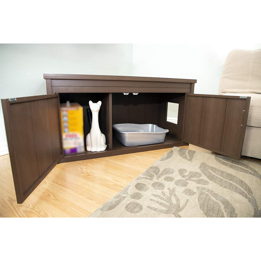 Litterloo Bench, Litter Box Cover /Russet