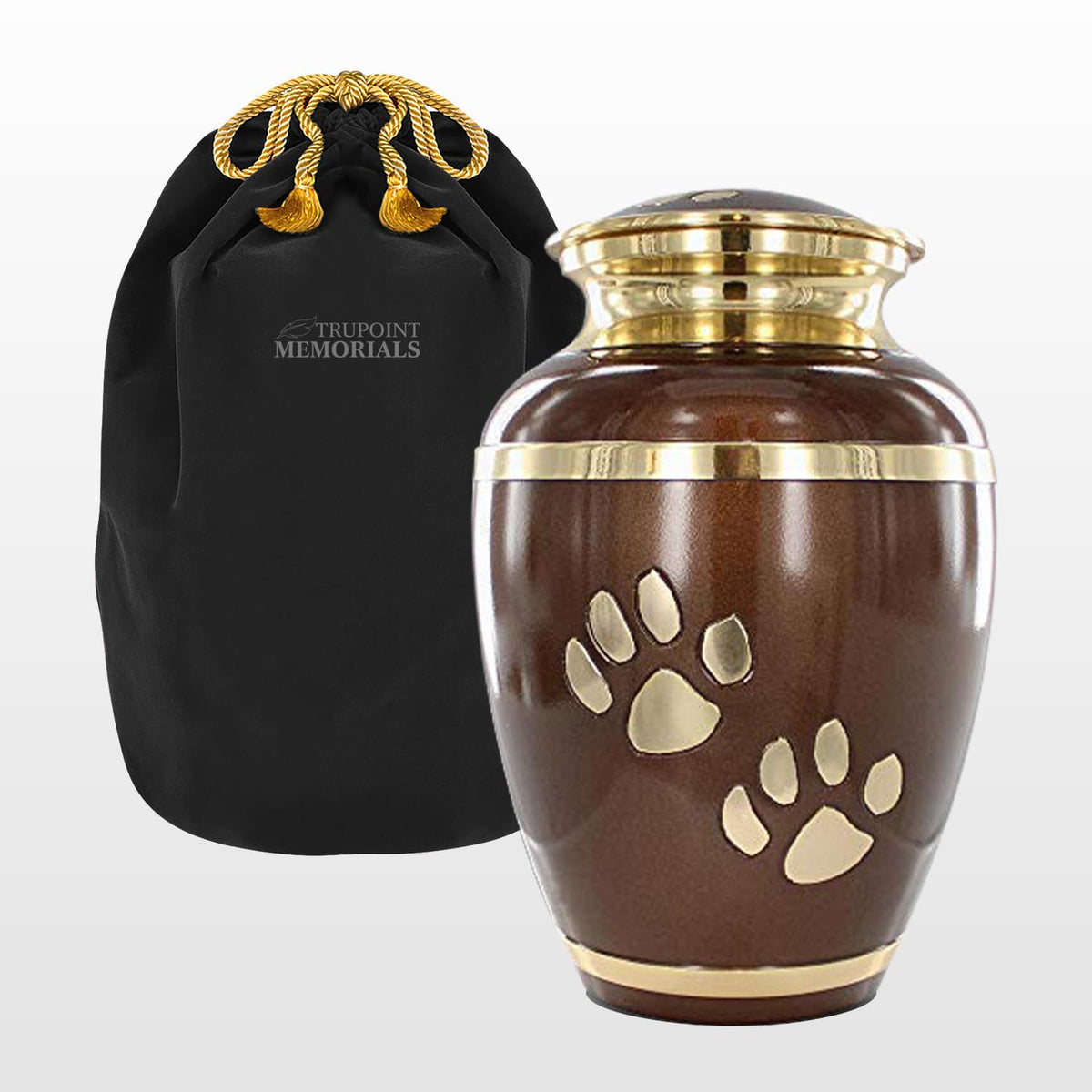 Trupoint Memorials Pet Urn For Dogs And Cats Ashes - A Loving Resting Place For Your Special Pet, Cat And Dog Urns For Ashes, Pet Cremation Urns - Brown, Small Pets Up To 17 Lbs