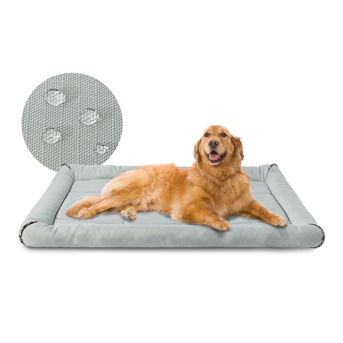 Miguel Oxford Ripstop Outdoor Waterproof Dog Bed for Metal Dog Crates Water-Resistant All Weather Pet Mat Durable Easy Wipe Clea
