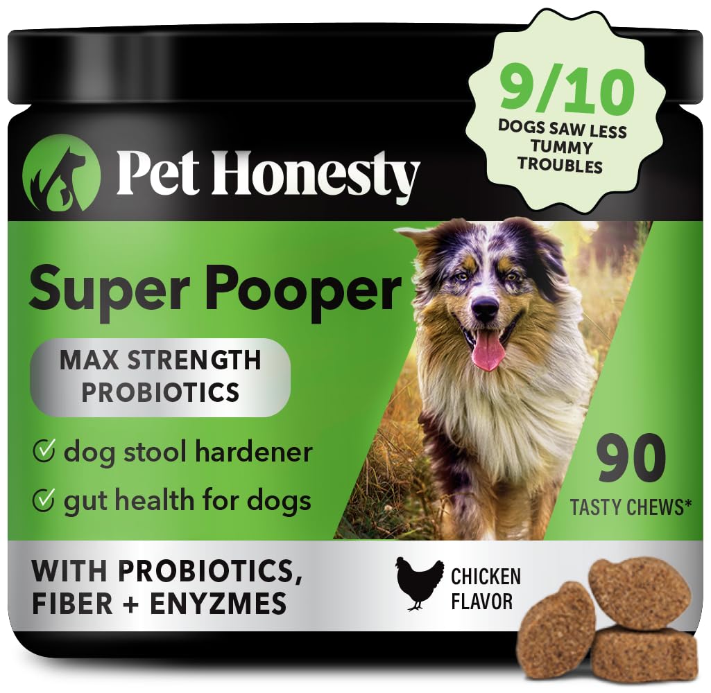 Pet Honesty Super Pooper Max Strength Probiotics for Dogs - Complete ...