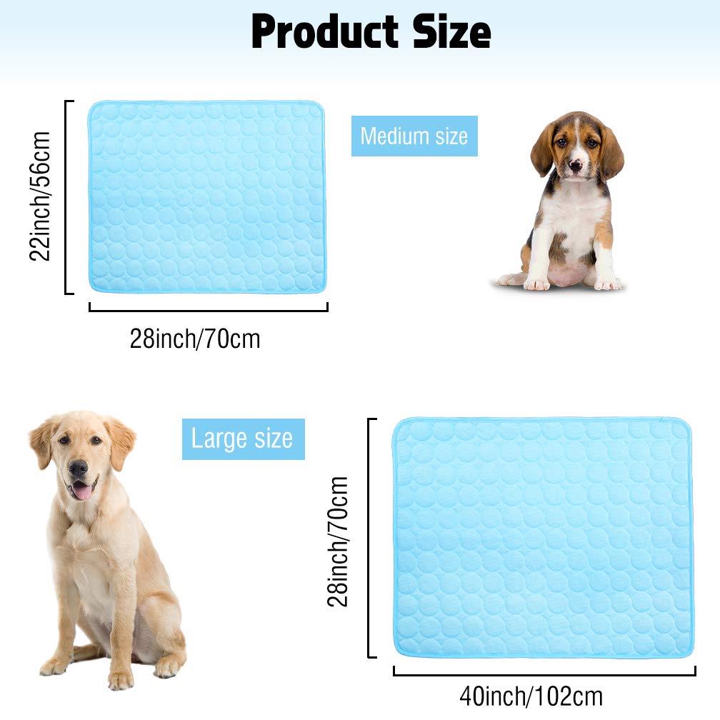 Vemee Summer Cooling Mat For Dogs & Cats - Breathable Pet Crate Pad, Portable & Washable Pet Cooling Blanket For Small, Medium &