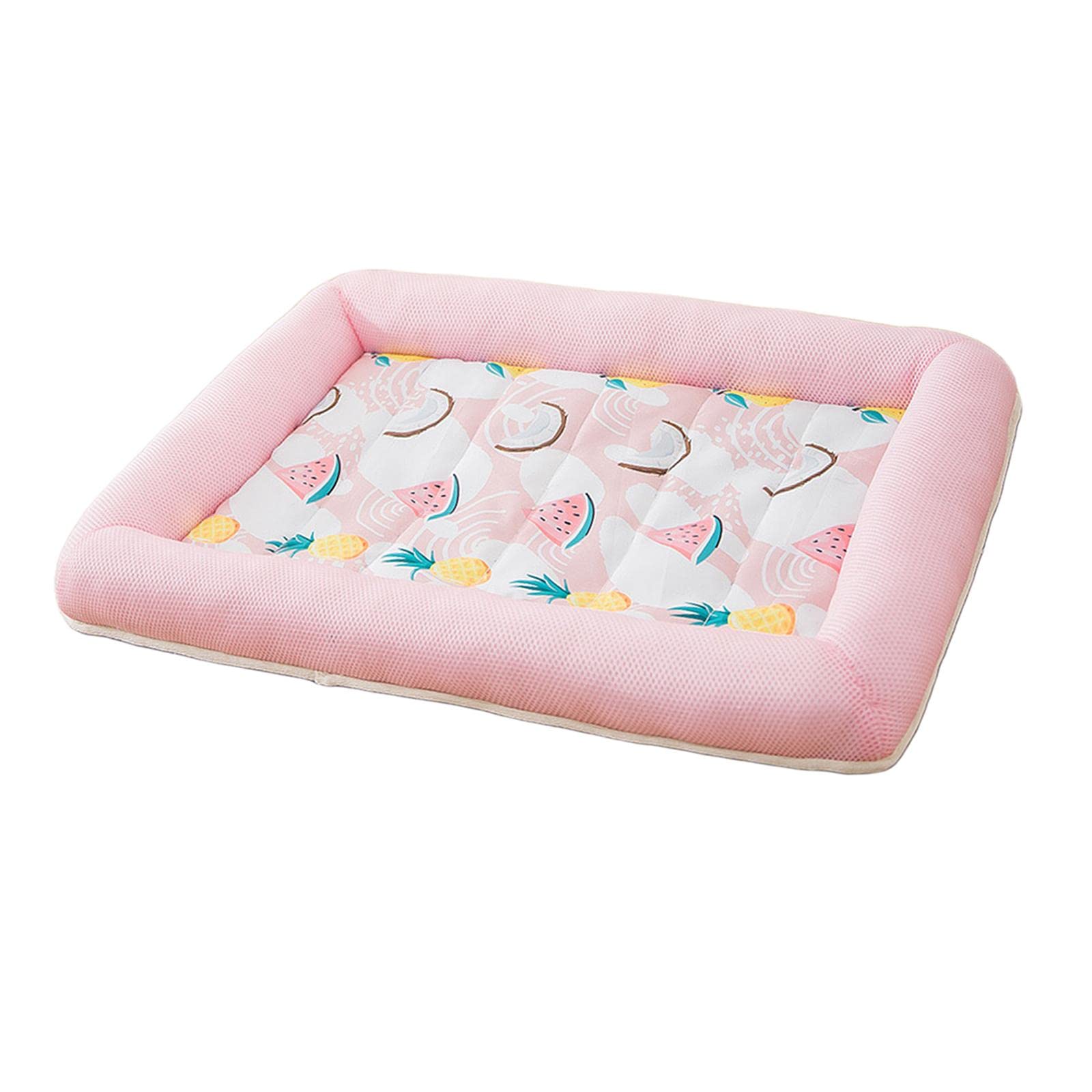 LOOM TREE Dog Cooling Mat Bed Sleeping Pad Washable Sofa Cool Blanket Cushion Pink XL | Pet Supplies | Dog Supplies | Beds