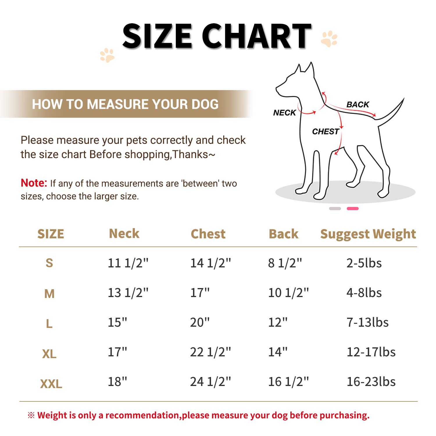 Lesypet Dog Coat Doggie Winter Coat For Small Medium Dogs Girl Dog Jacket, Pink X-Large