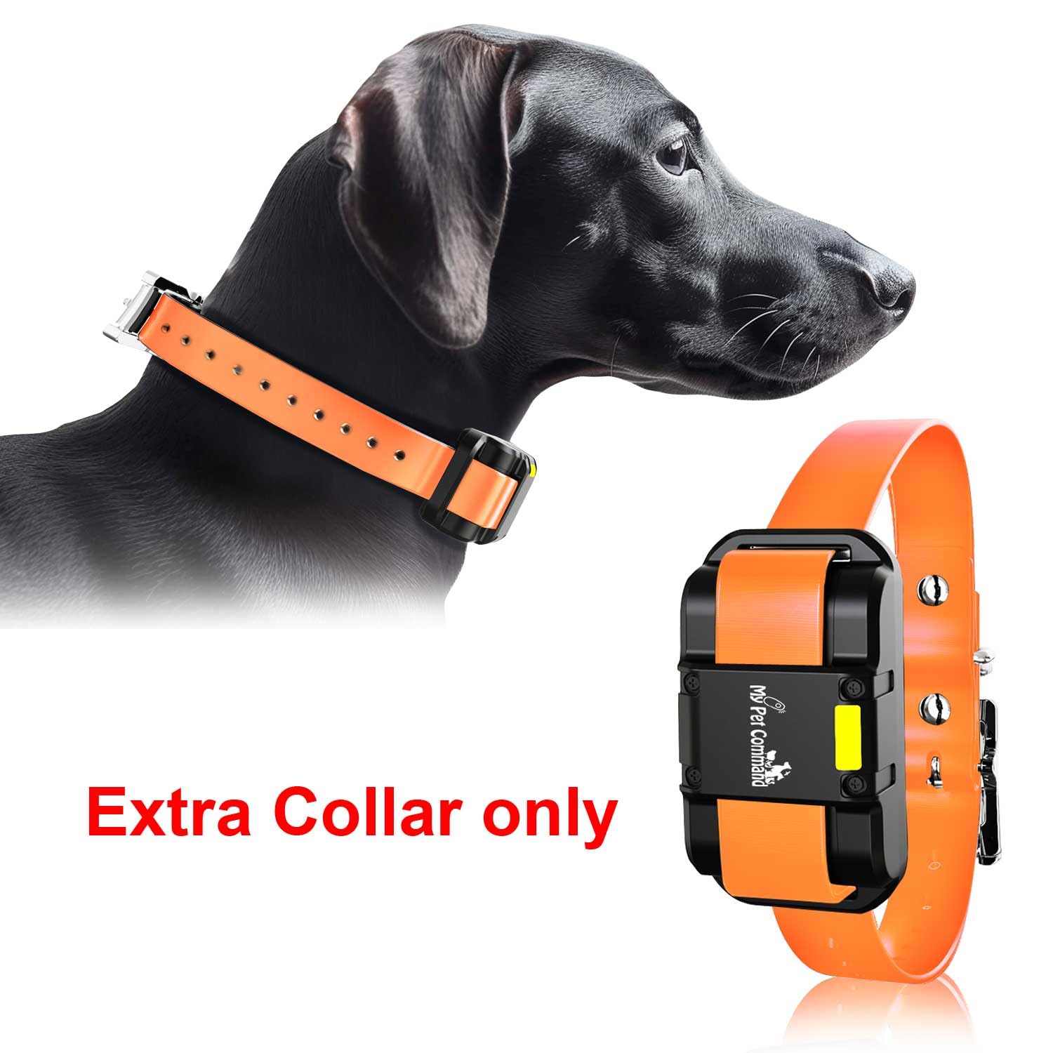 My Pet Command Long Range Dog Training Collar With Remote 1 Mile/5280 Ft Safe Shock, Vibrate, Tone Collar With Flashing Beacon L