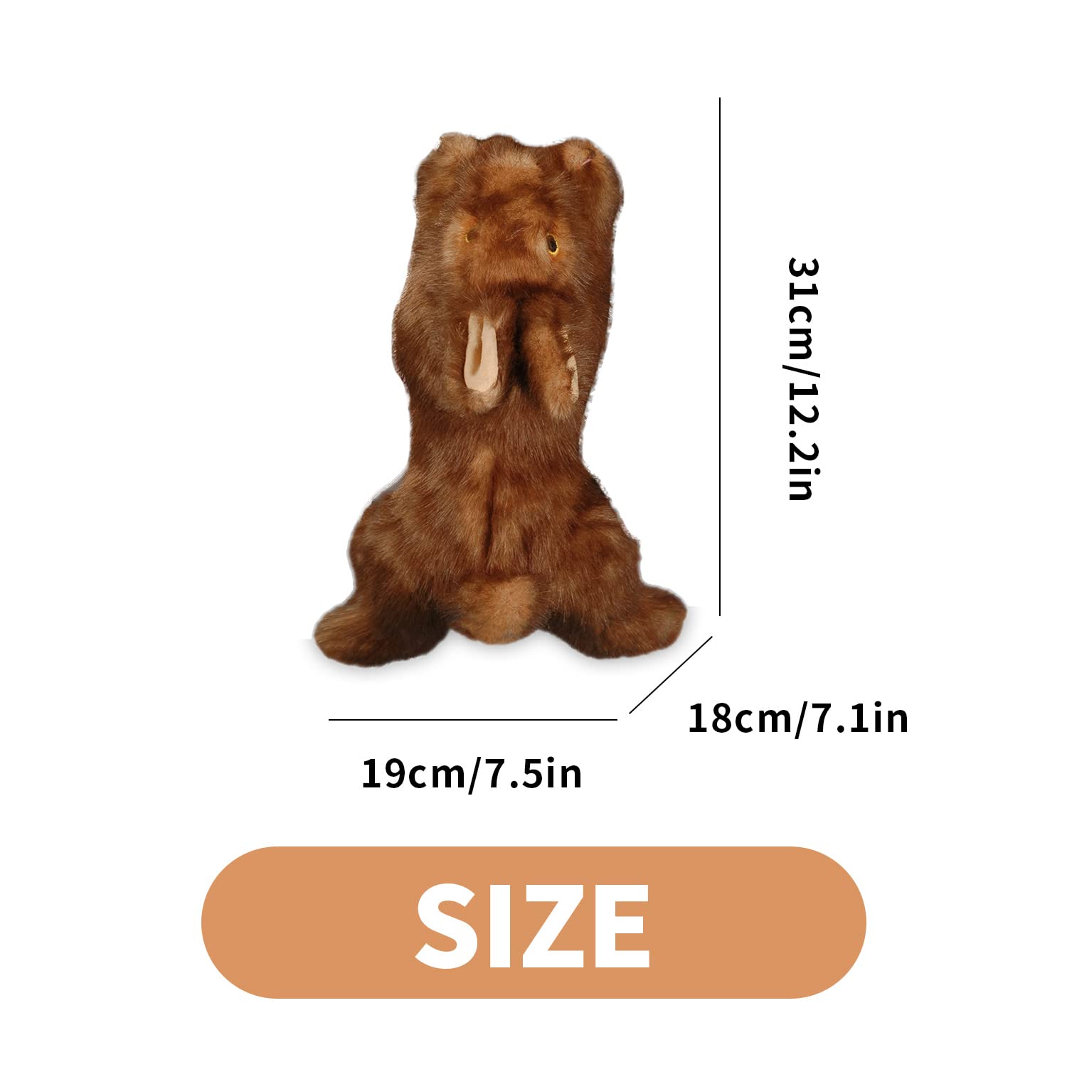 All For Paws Classic Brown Rabbit Pet Toys, Large