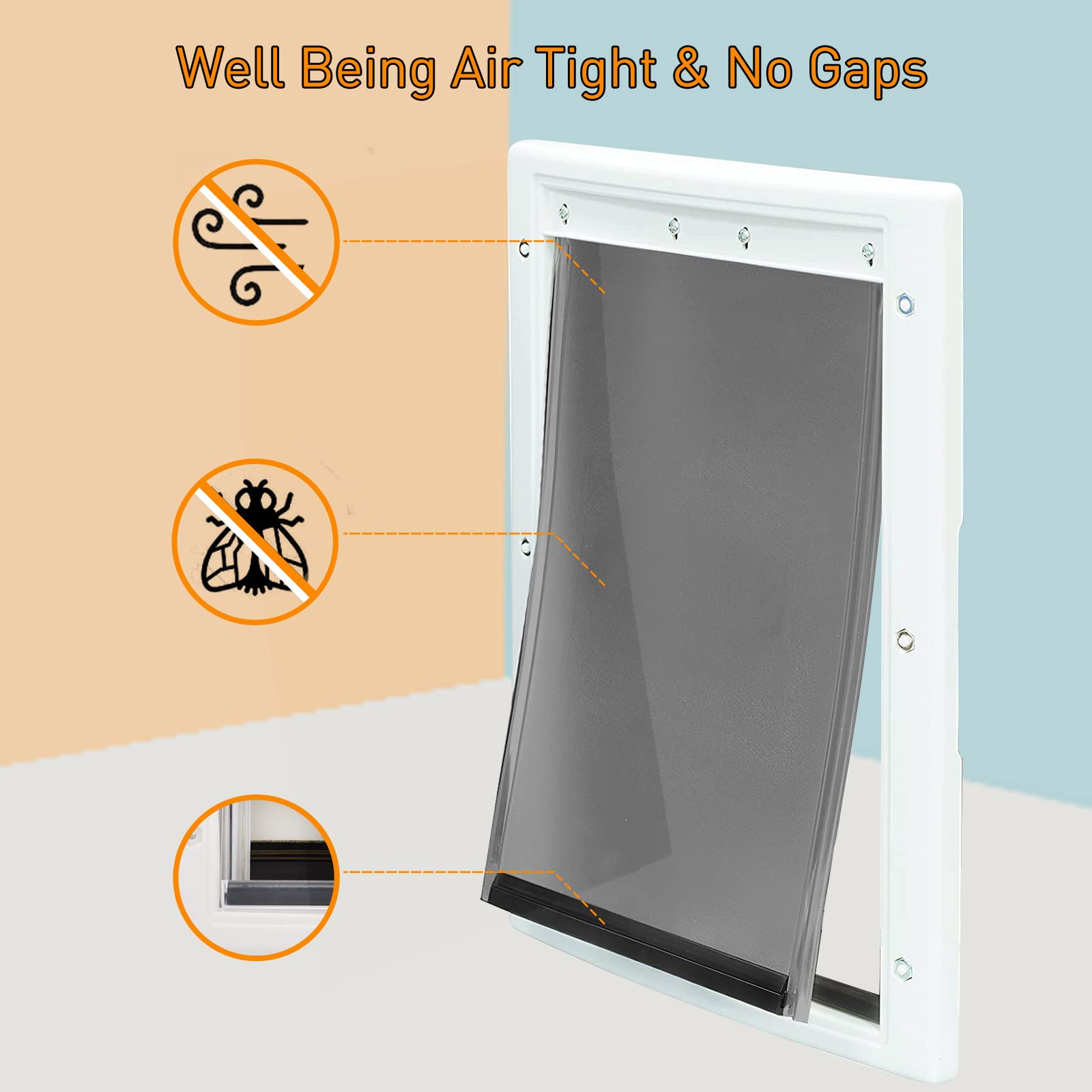 Dog Door Replacement Flaps,Medium Replacement Dog Door Flap Compatible With Petsafe Freedom Pac11-11038,Measures 12 7/8''