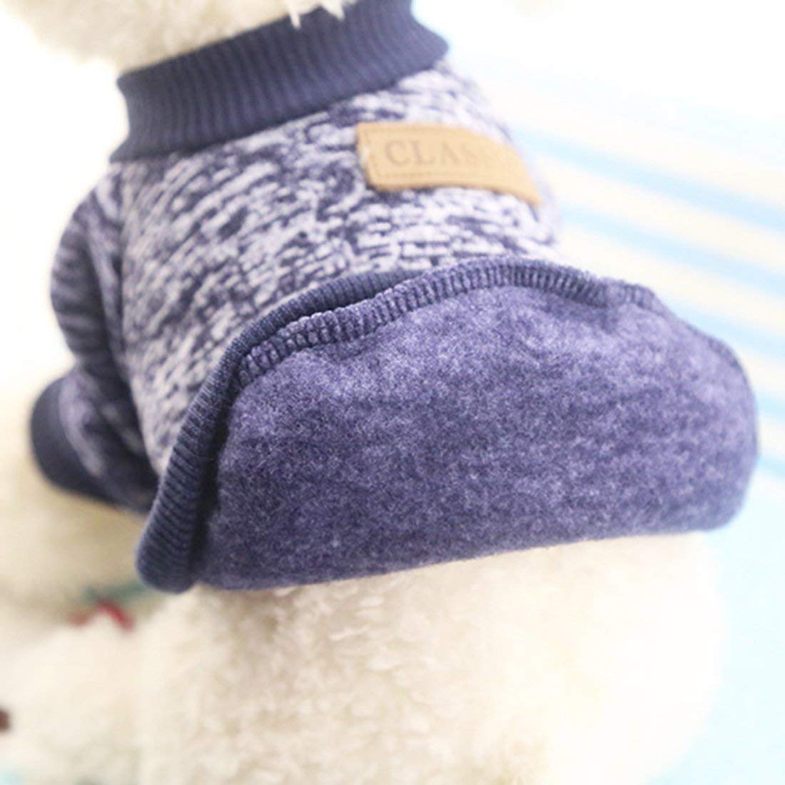 Idepet Pet Dog Classic Knitwear Sweater Soft Fleece Coat For Small,Medium Dog,Warm Pet Dog Cat Clothes,Soft Puppy Customes (M, N