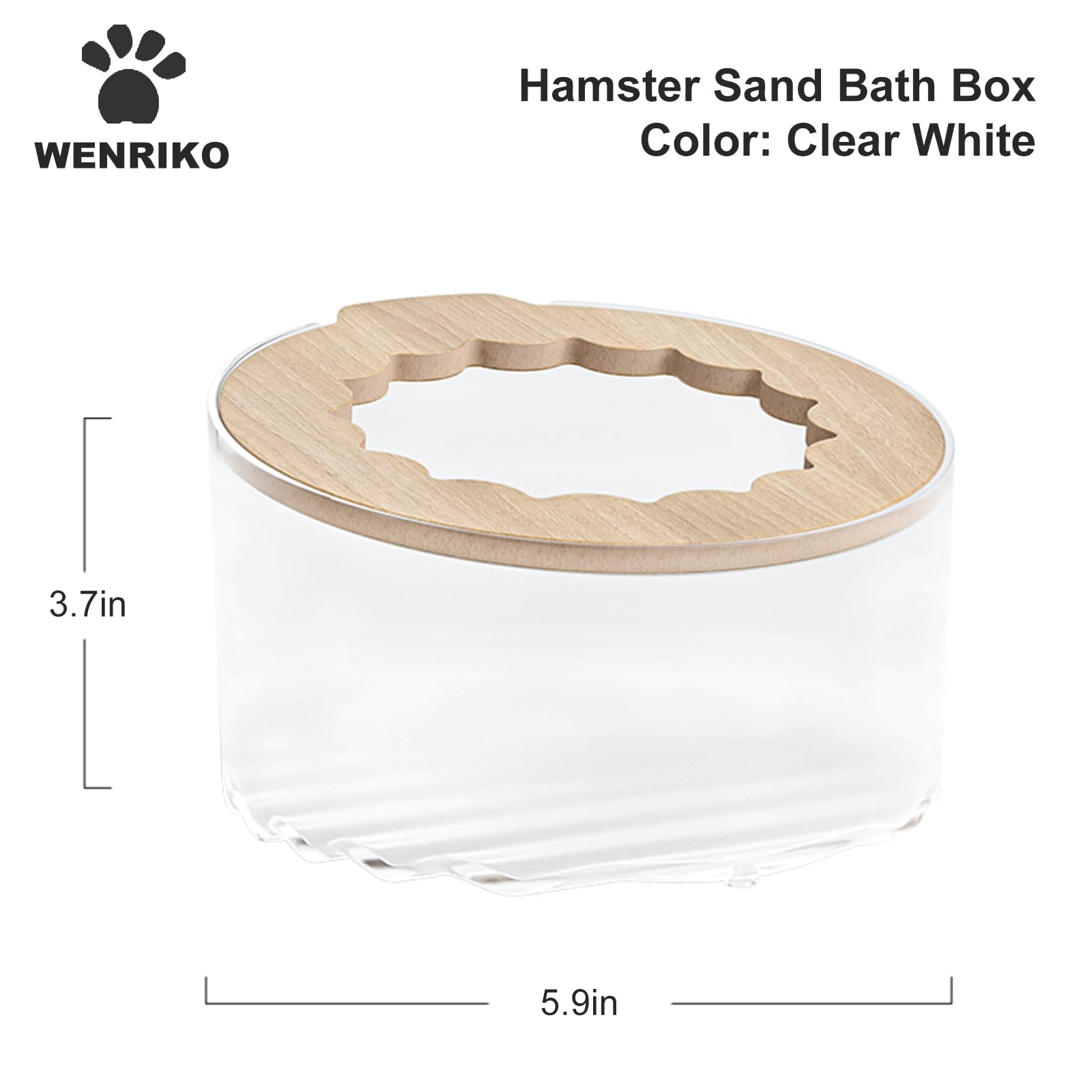 Small Animal Bathroom & Digging Room - Easy To Clean, For Dwarf Hamster, Syrian Hamster, Gerbil And Other Small Pets