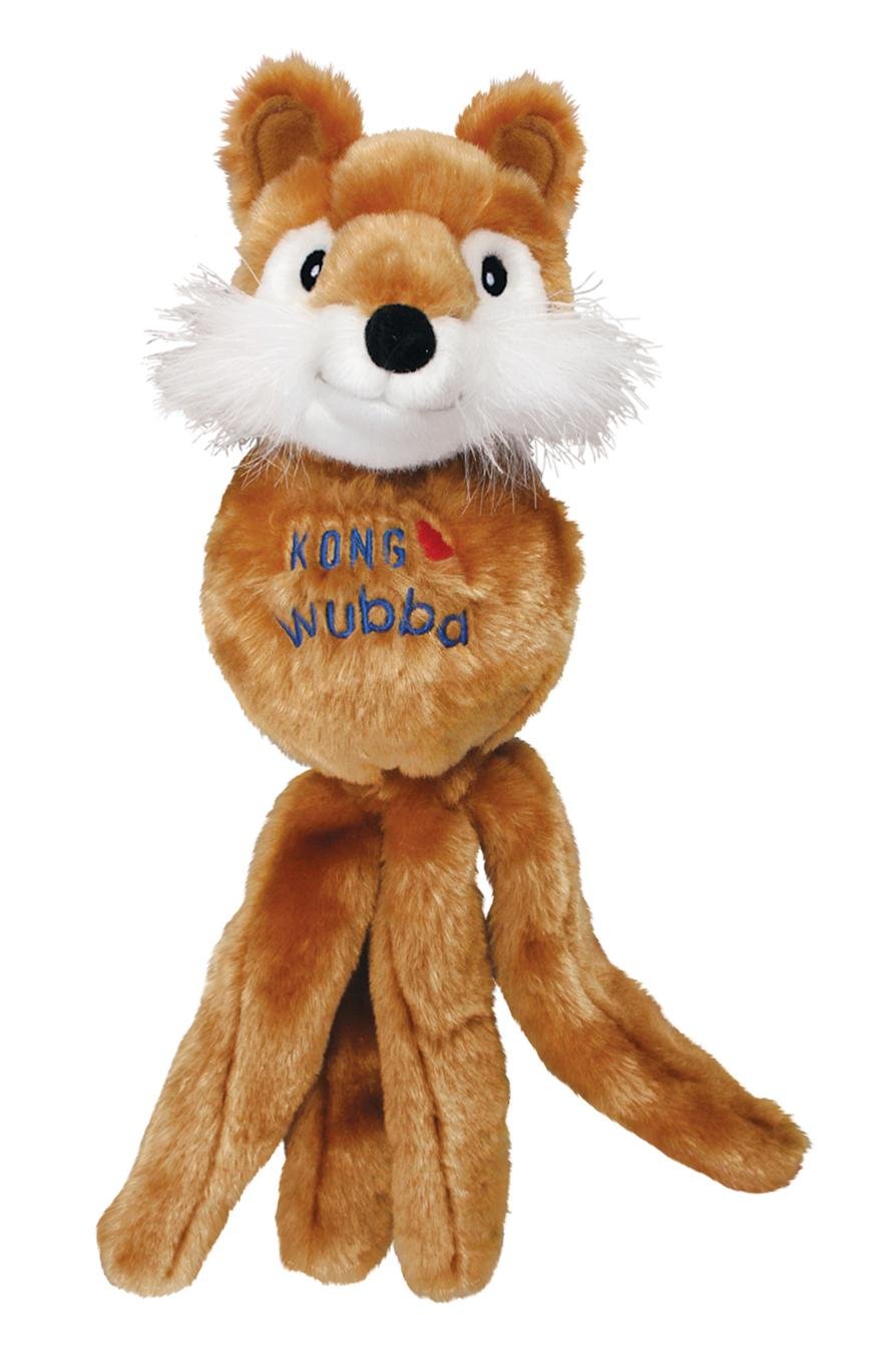 Kong - Wubba Friends - Squeaky Fetch Dog Toy - For Small Dogs (Assorted Characters)