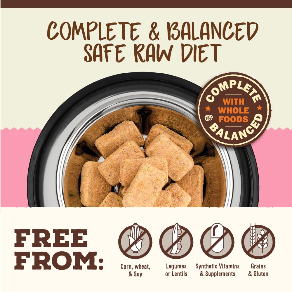 Primal Freeze Dried Raw Cat Food Nuggets Beef & Salmon, Complete & Balanced Meal or Topper, Premium, Healthy, Grain Free, High P