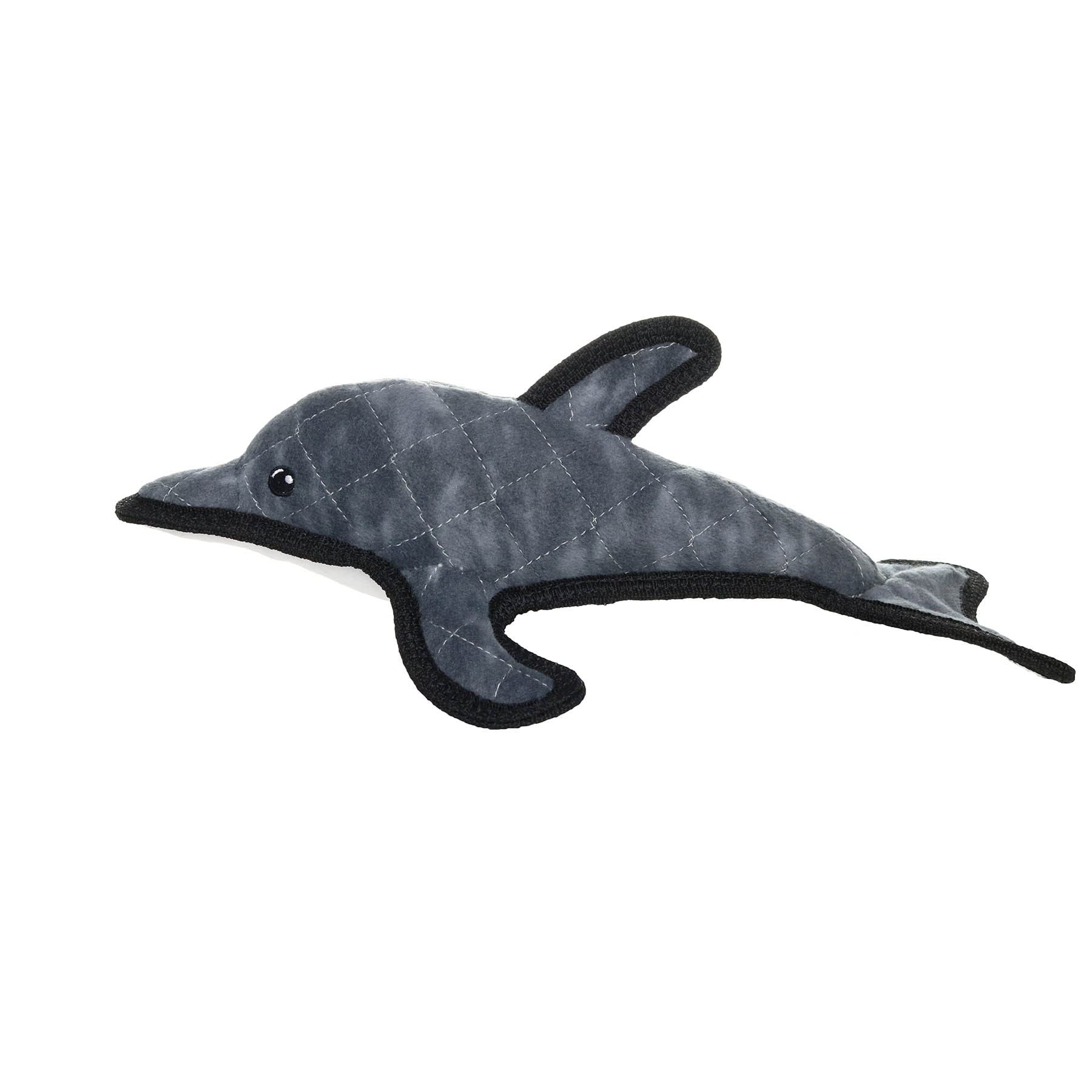 TUFFY - Original : Dolphin : : Ultra Durable Plush Toy with Multiple Layers & Reinforced Seams, Washable and Floats, Original Co