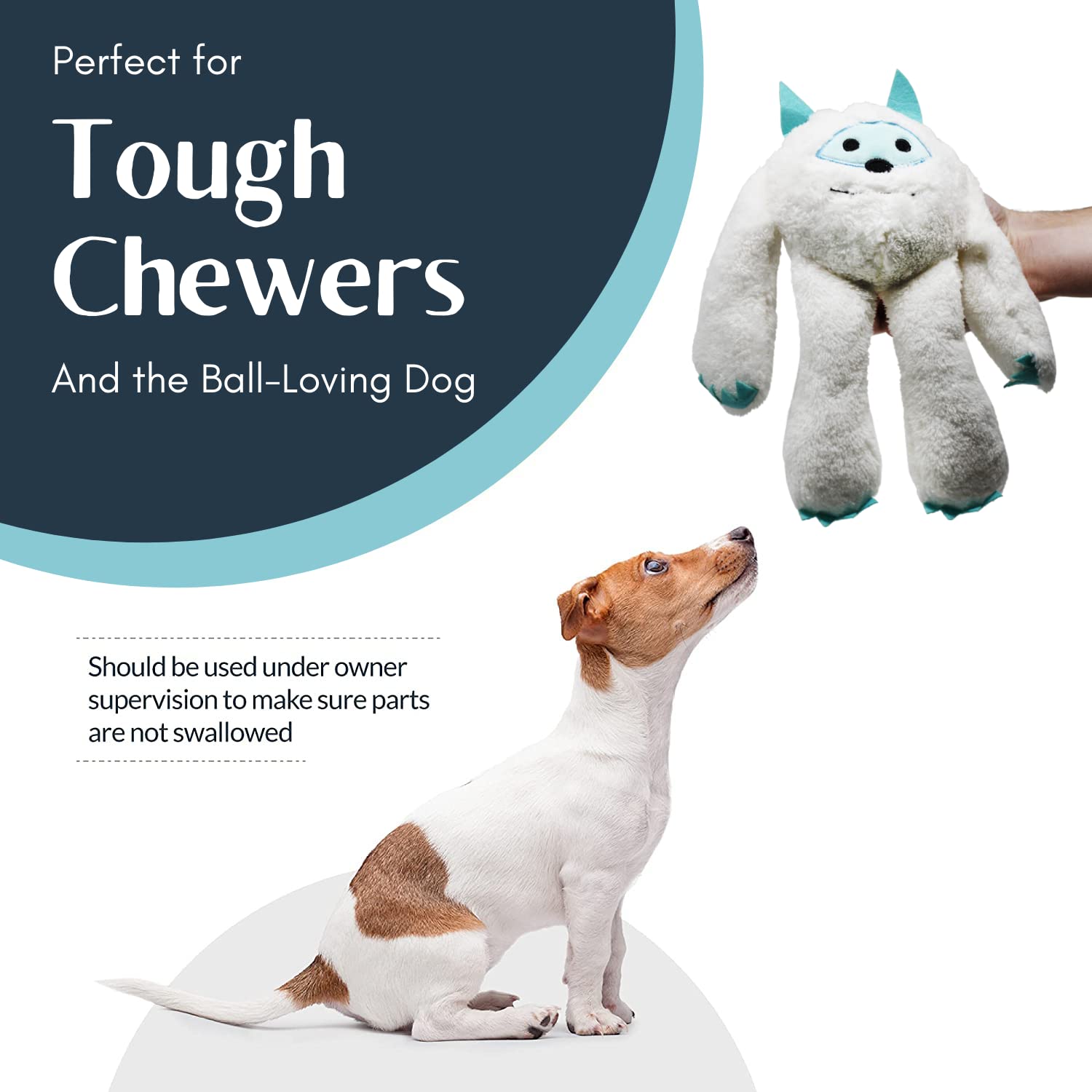 Flourish Pets 3-In-1 Multi-Layer Dog Toys For Aggressive Chewers | Non-Toxic Bpa Free Double Stitched Soft Fabric Exterior | Lon