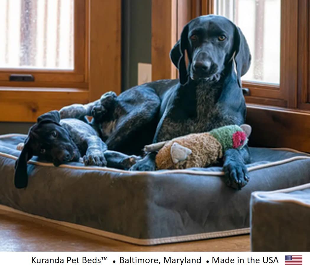 Kuranda Microsuede Slipcover - X-Large - 44' X 27' - Microsuede - Smoke