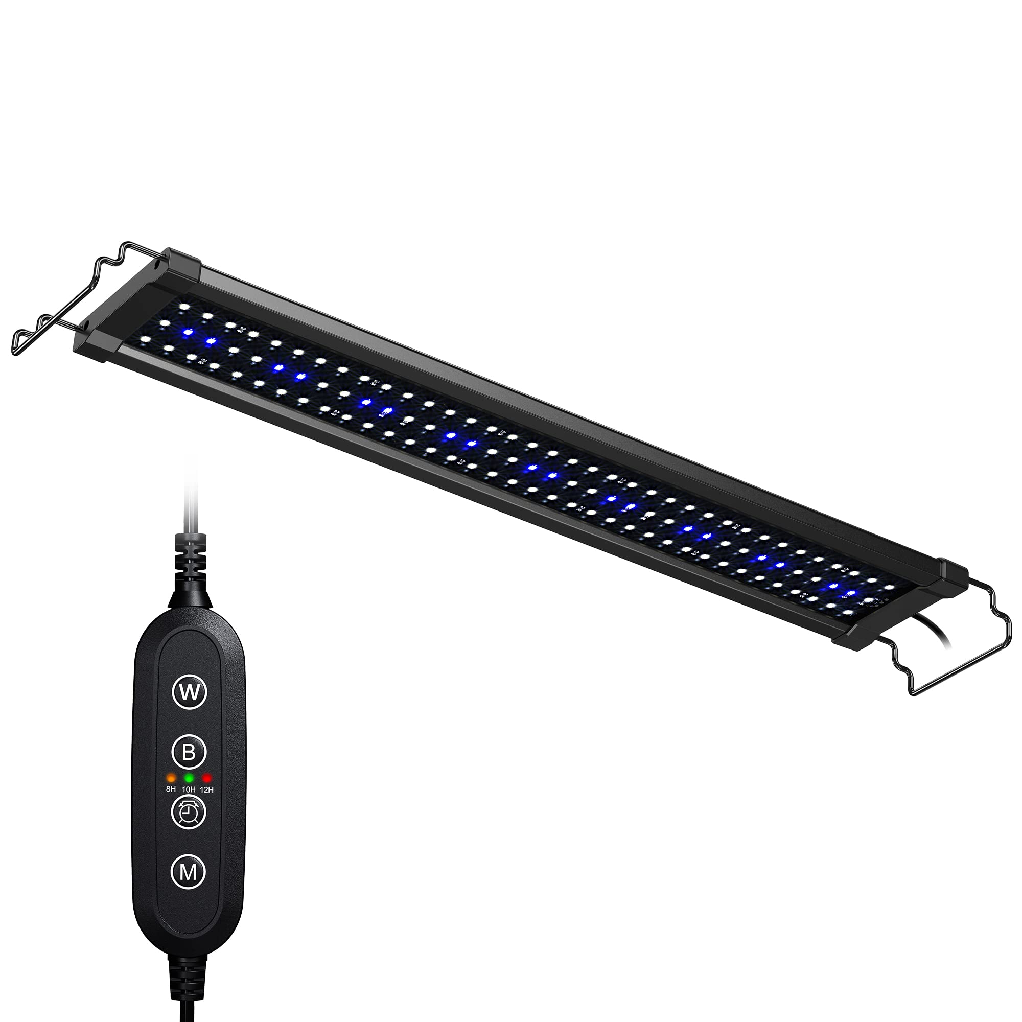 Nicrew Classicled Gen 2 Aquarium Light, 18 Watts, Dimmable Led Fish Tank Light With 2-Channel Control, White And Blue Leds, Size 24 To 30 Inch